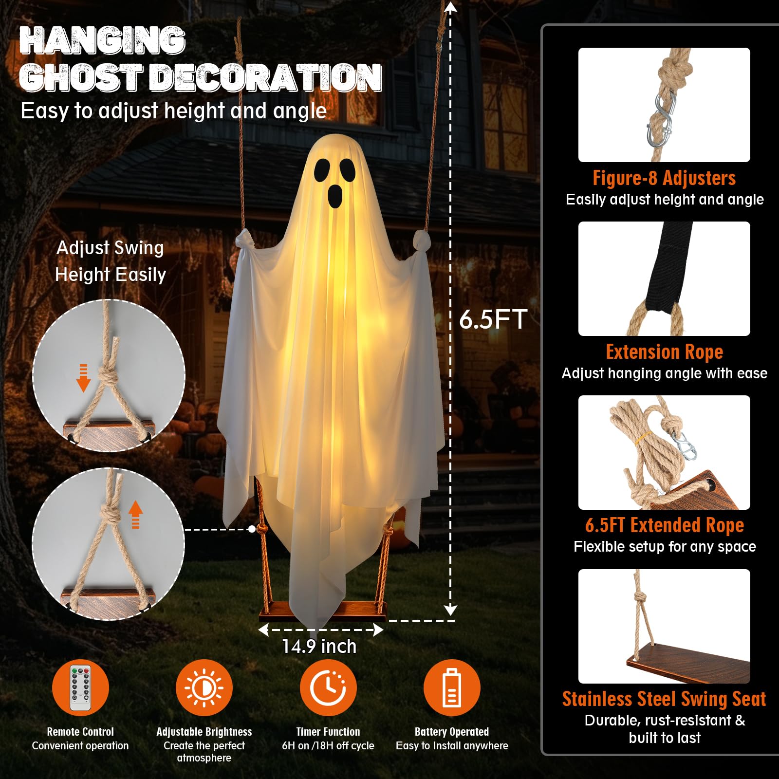 ZHLKING 885287709668 Table-Halloween-Decor - View #3
