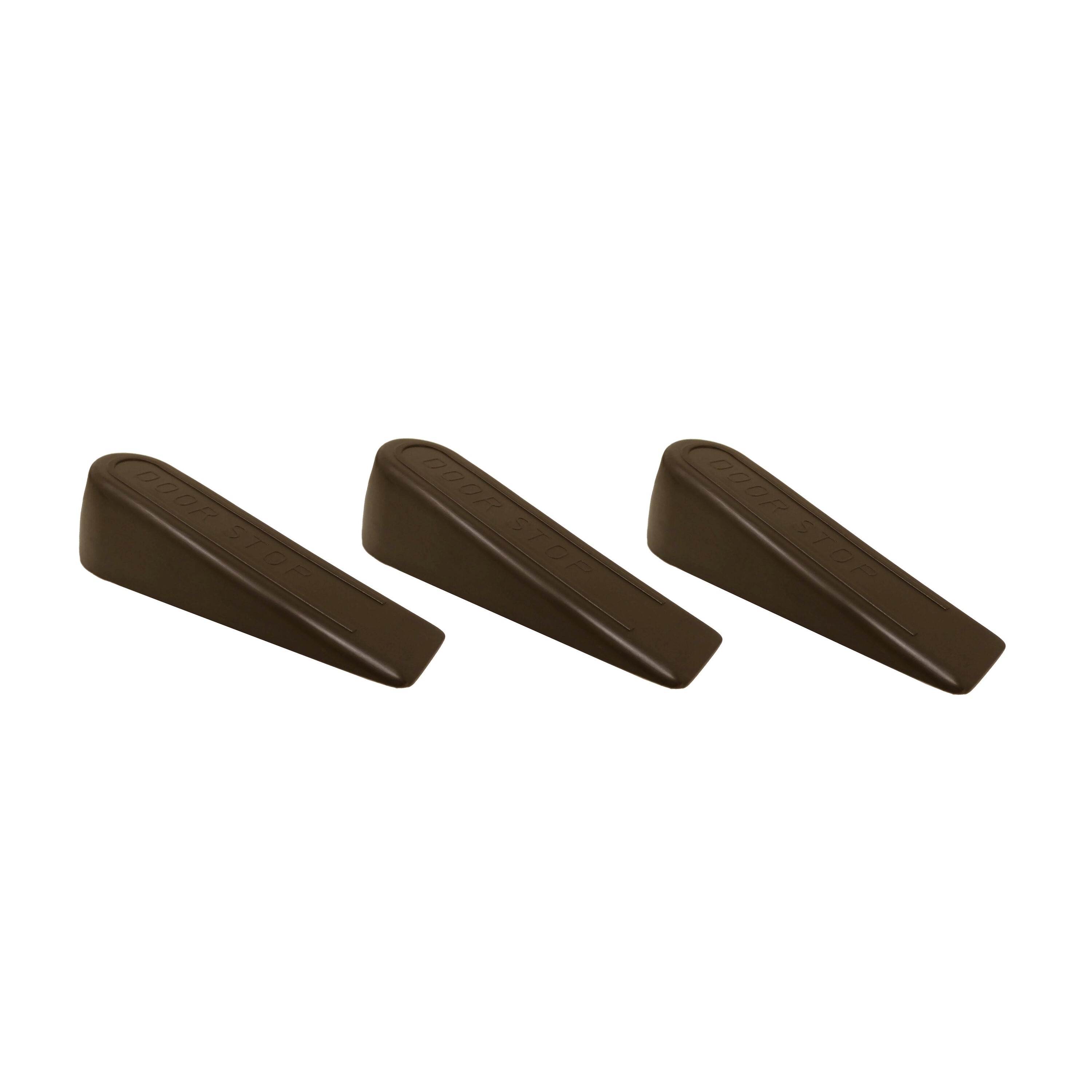 RELIABILT 4217724RB 4-in Brown Wedge Door Stop 3 -Pack