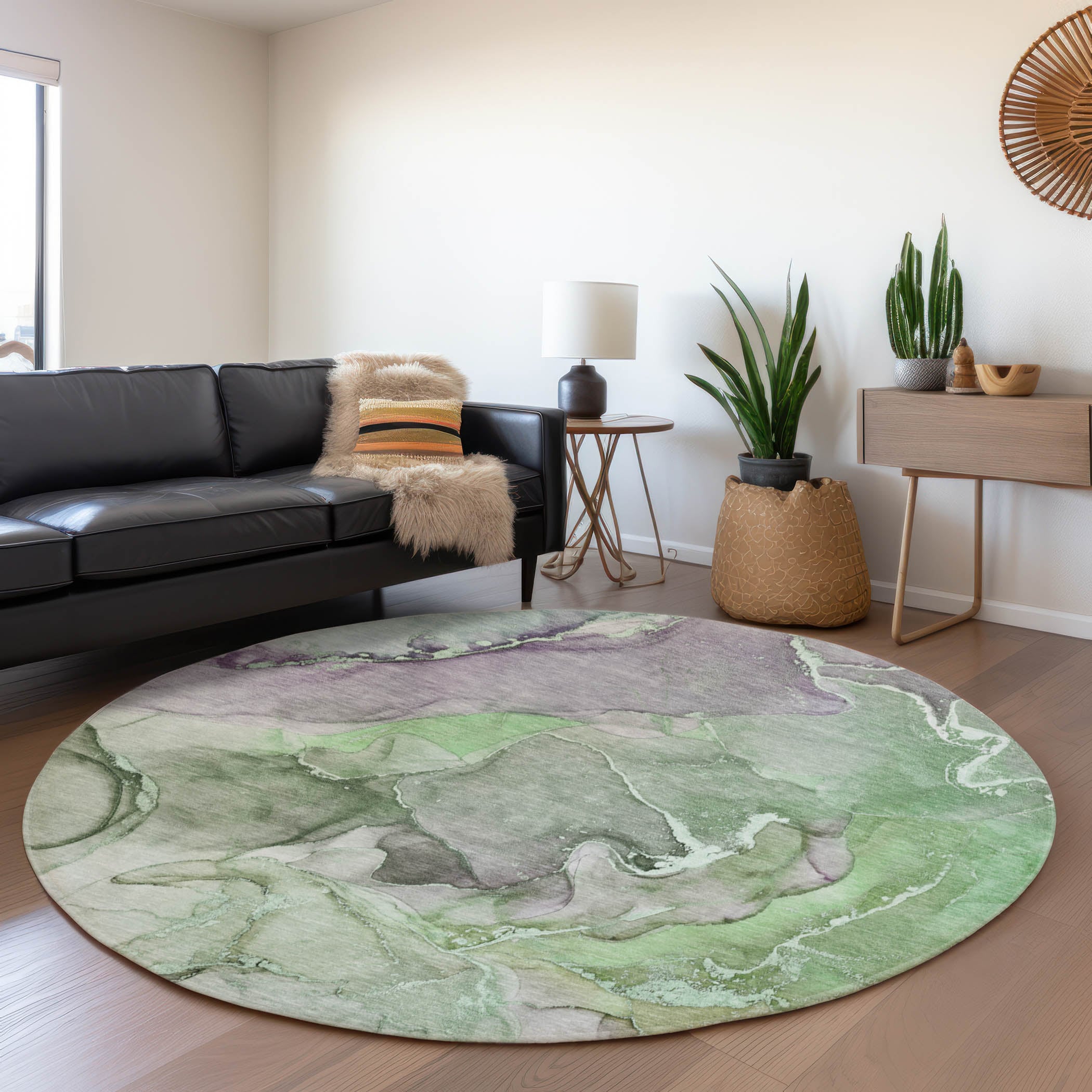 Addison Rugs AMF502BL8X10 Mayfield AMF502BL 8 x 10 (ft) Loomed Polyester Blush Rectangular Indoor Abstract Machine washable Area rug