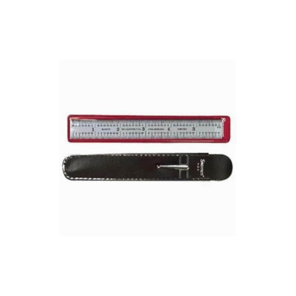 Starrett QLLR5939  C304R-6 6 in. 4R Graduations Full Flexible Precision Steel Rule, Silver