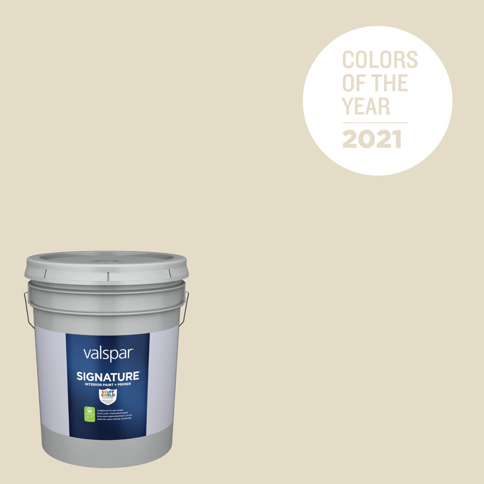 Valspar 7003-2-773967 Signature Semi-gloss Unforgettable 7003-2 Latex Interior Paint Paint + Primer ( 5-gallon )