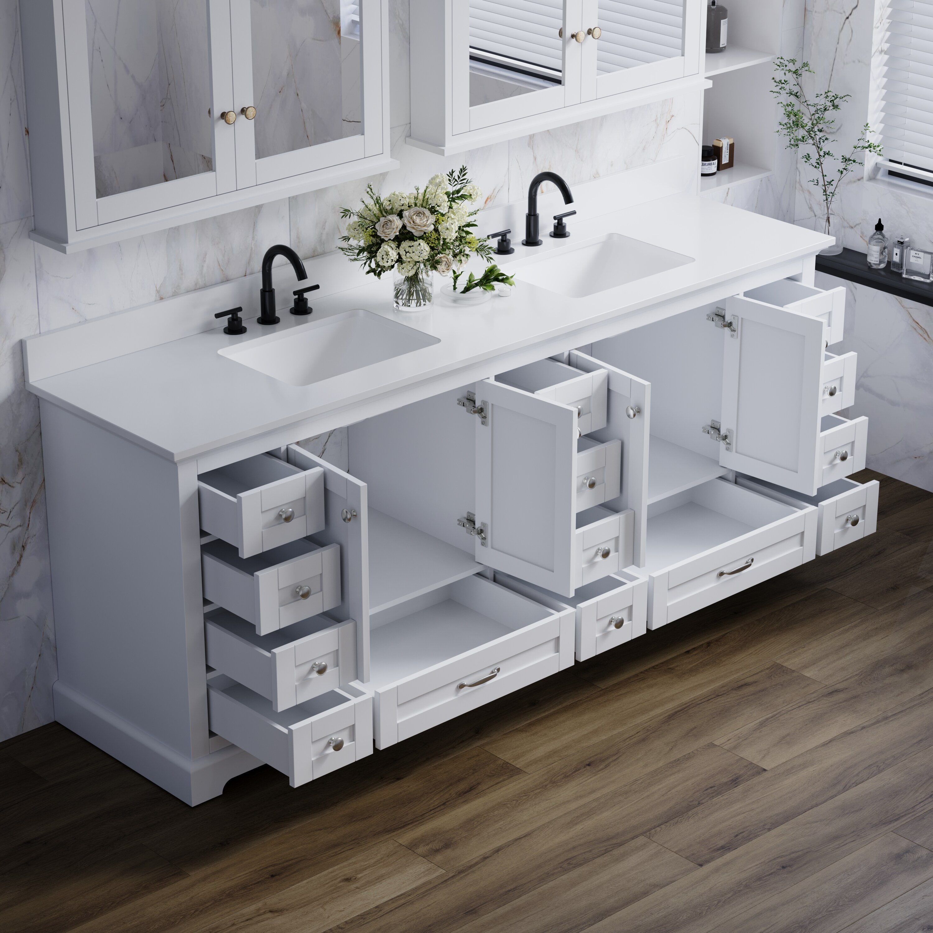 WELLFOR EX-BV60BR Bath-Vanity-Combo - View #10