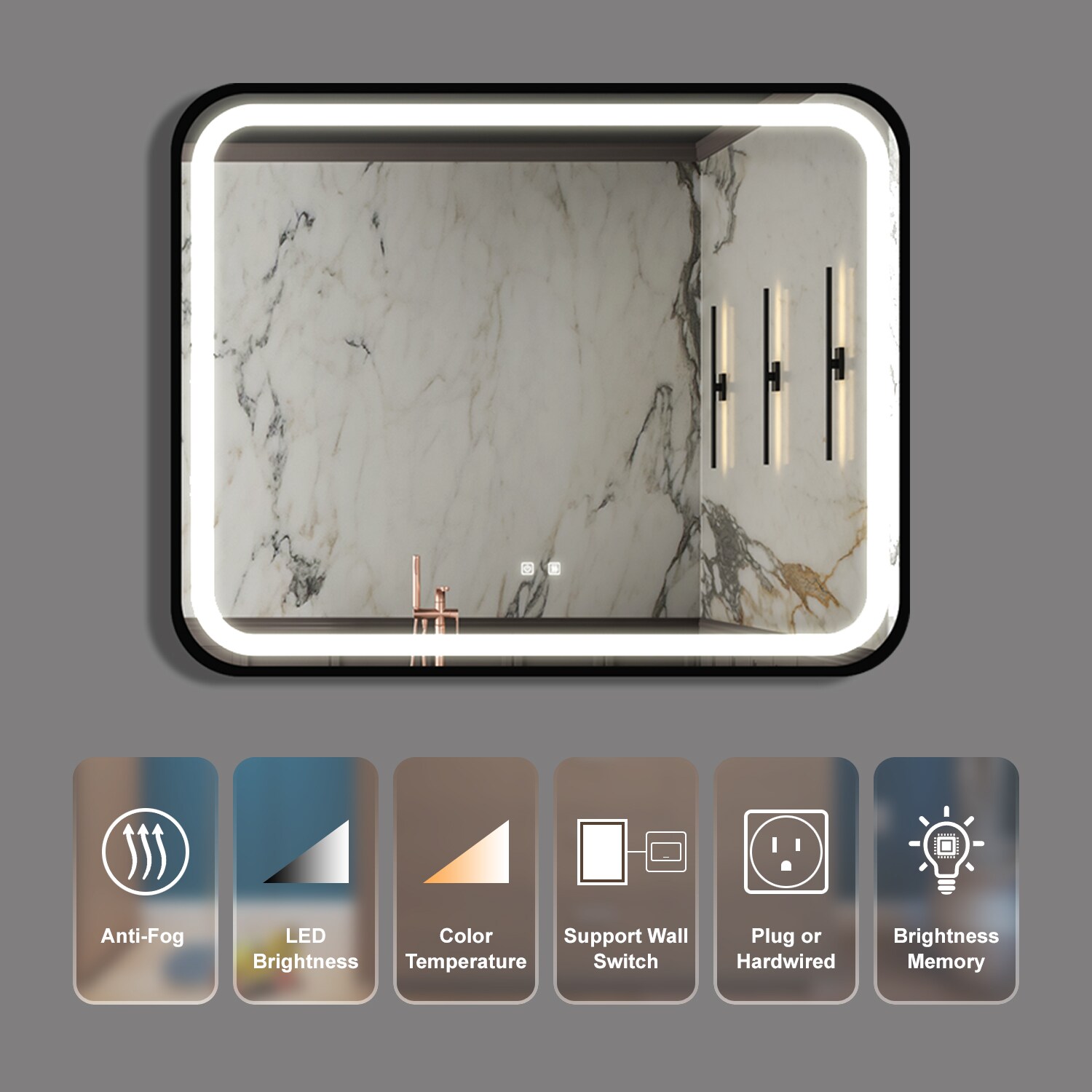 Bybafun YD5300025 Framed-Bath-Mirrors - View #6