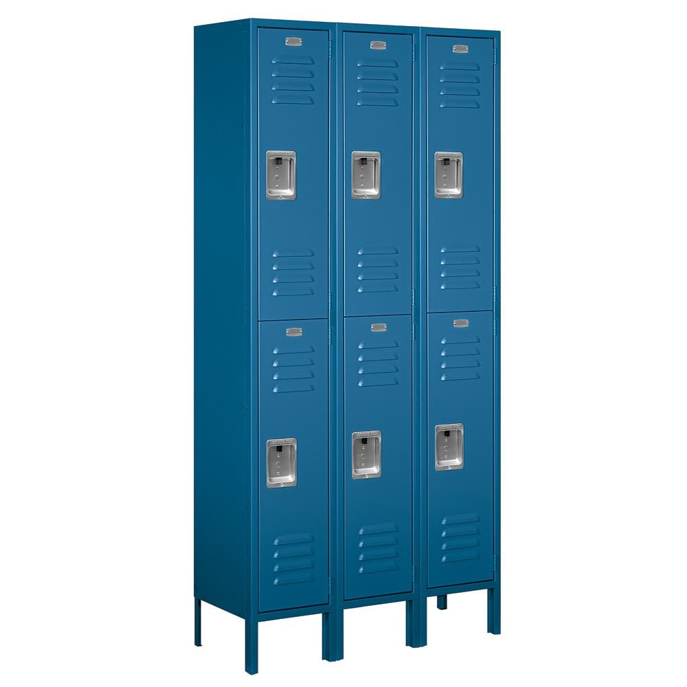 SALSBURY INDUSTRIES 12 -in Wide Double Tier Standard Metal Locker- 3 ...