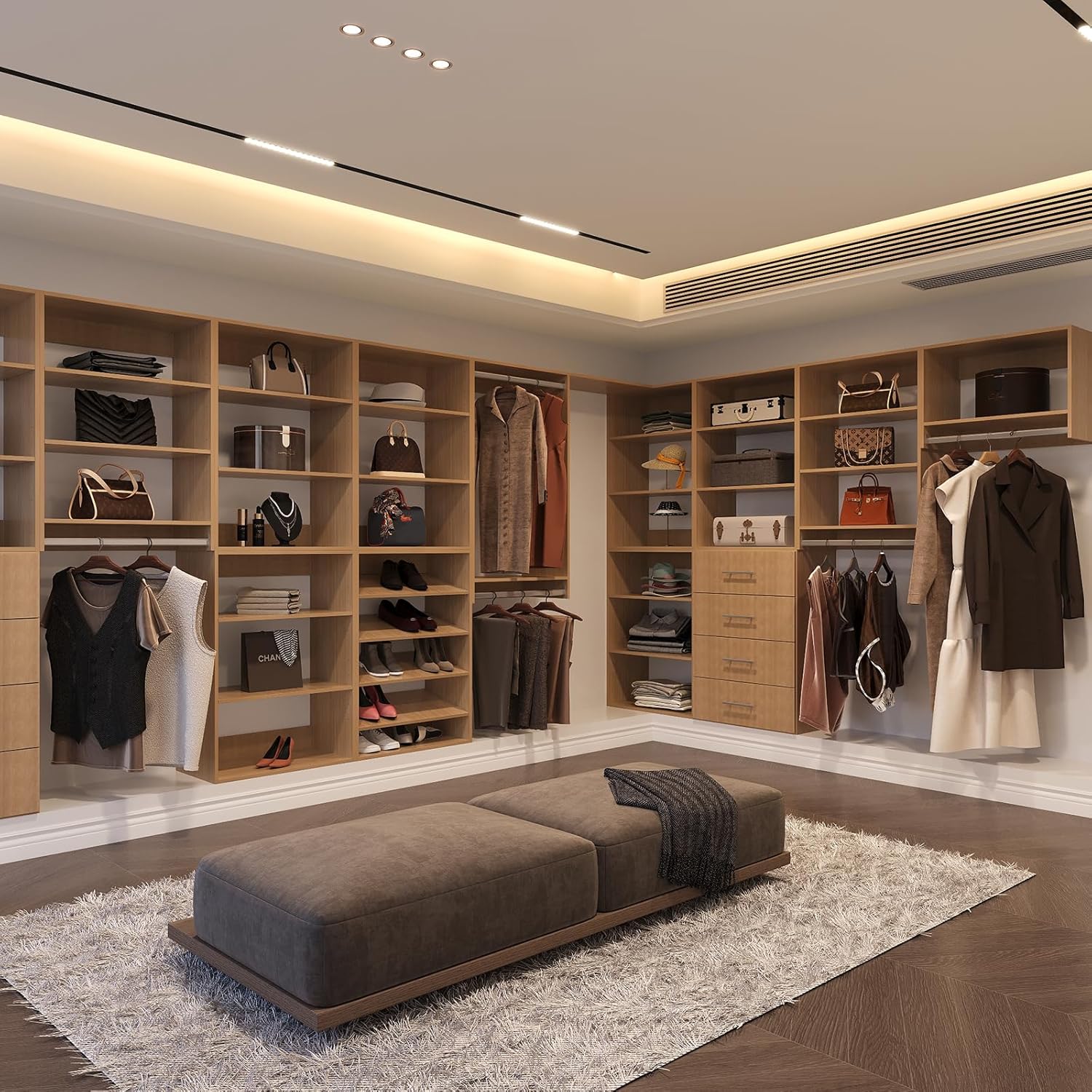 LOVMOR SF-R-G02-WD255 Wood-Closet-Tower - View #2
