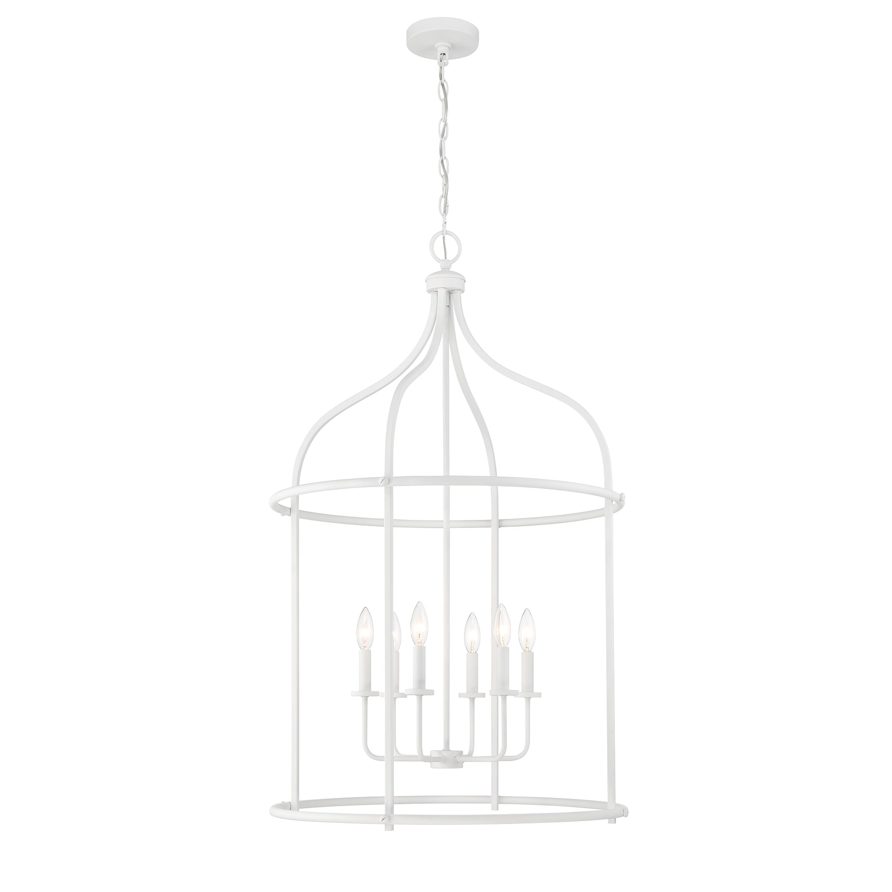 Savoy House 3-7388-6-83 Brookstone 6-Light Pendant in Bisque White 6 -Light Bisque White Traditional Linear Large Hanging Pendant light