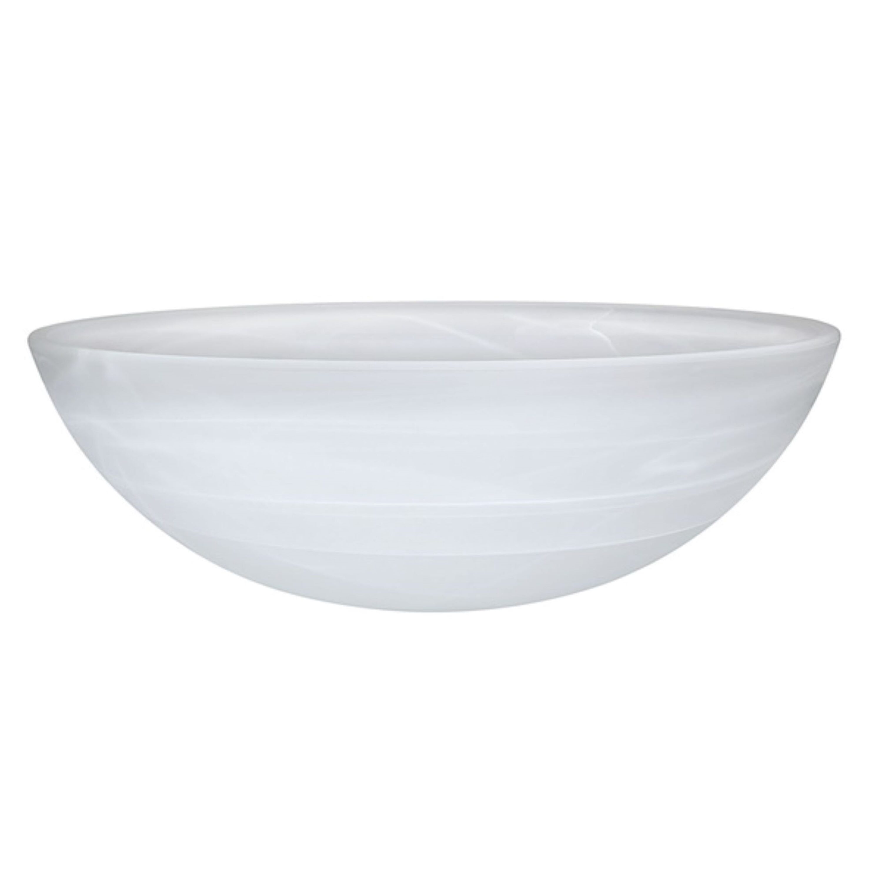 Alabaster Glass Torchiere Swag Pendant Shade 15.75"