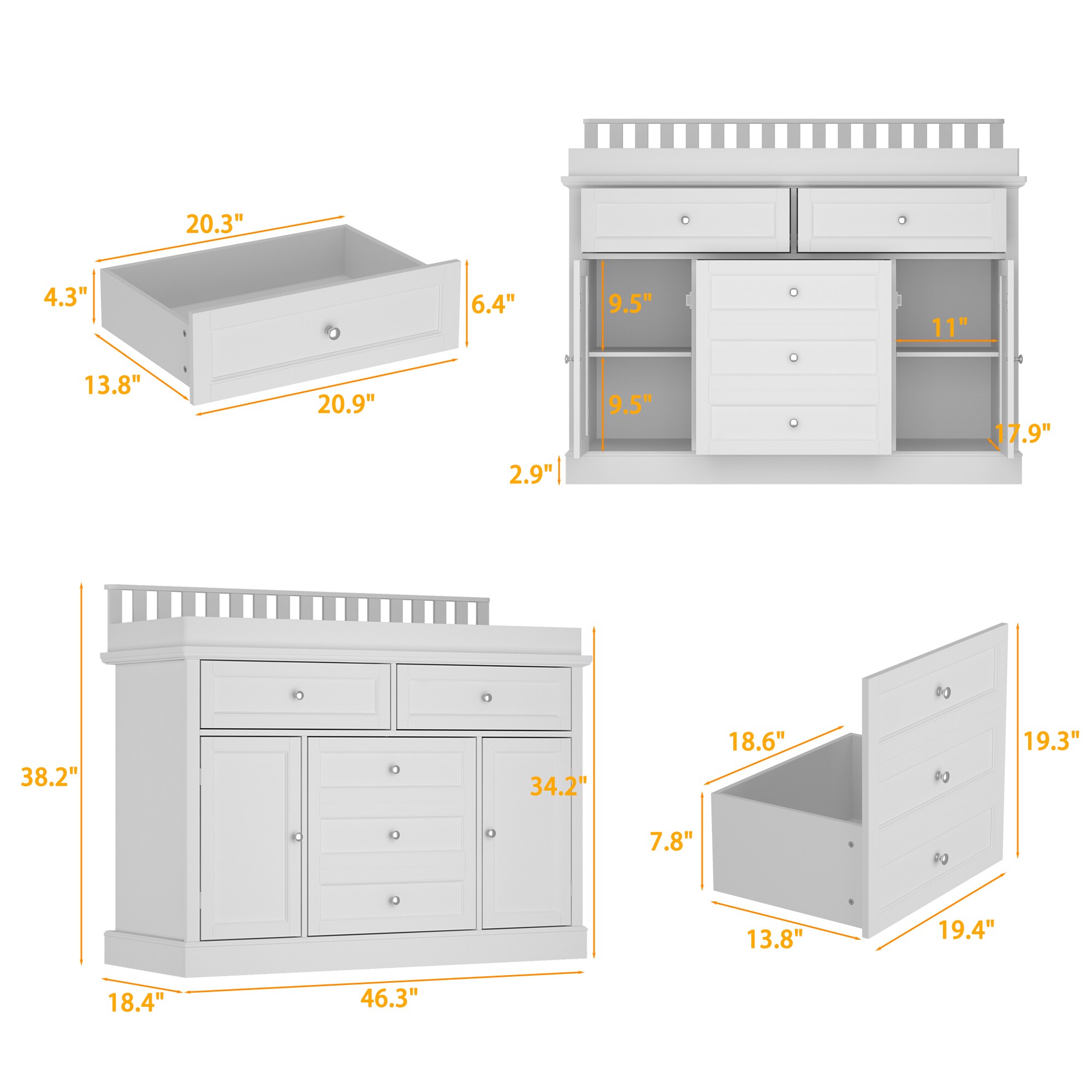 FUFU&GAGA KF330117-01 Baby-Changing-Stations - View #14