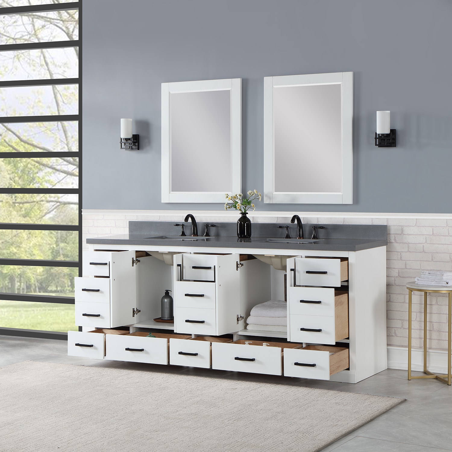 Altair 544084-WH-CG Bath-Vanity-Combo - View #7