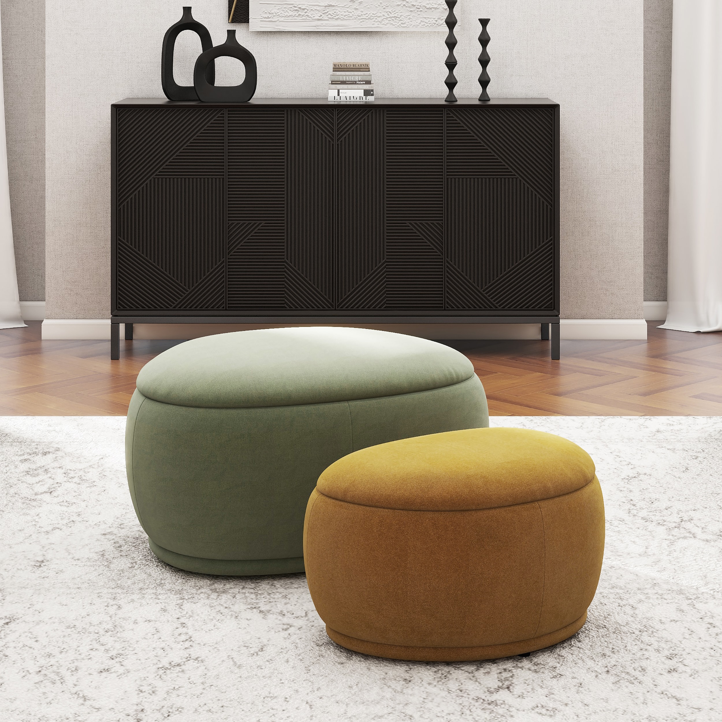 Jennifer Taylor Home LKOG-84540S Indoor-Ottomans - View #2