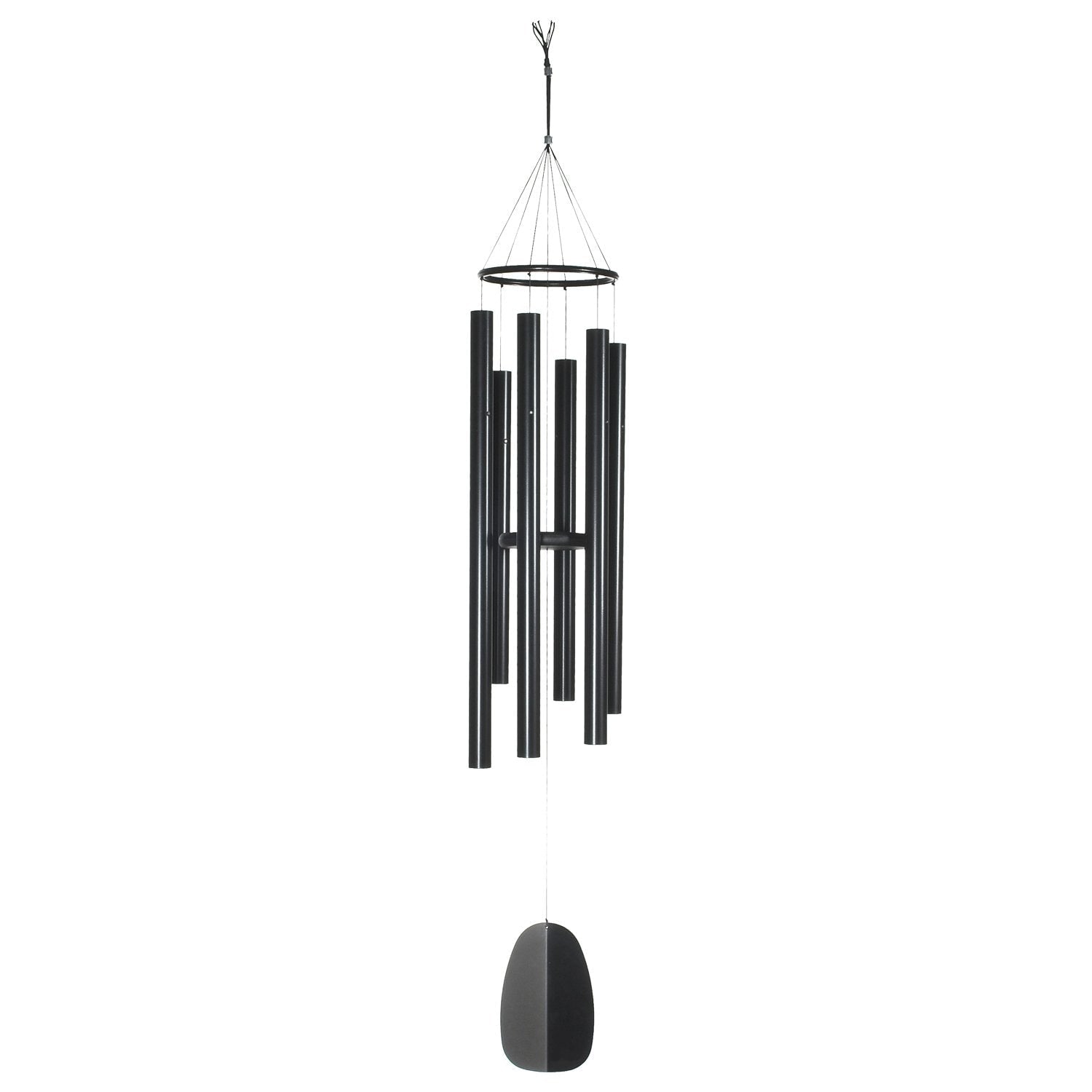 Woodstock Chimes BPK54 54-Inches Black Metal Wind Chime