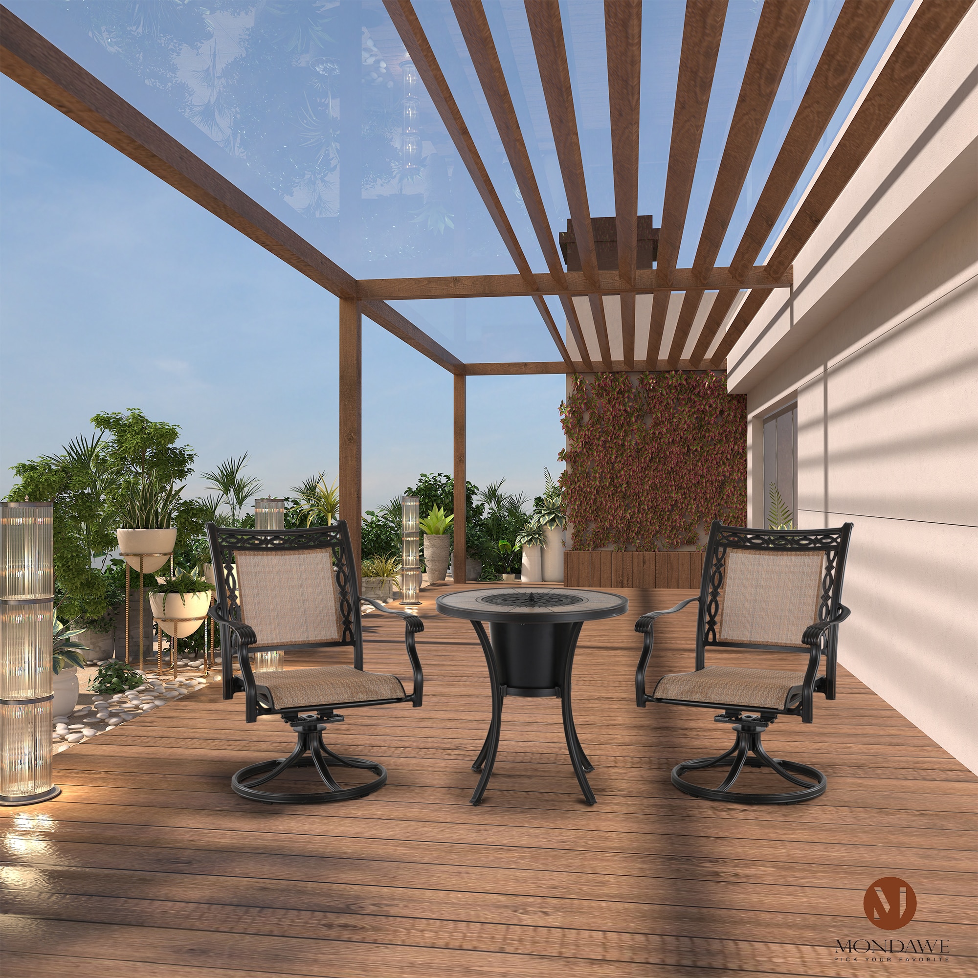 Mondawe 21OD14107BK-1 Patio-Chairs - View #2