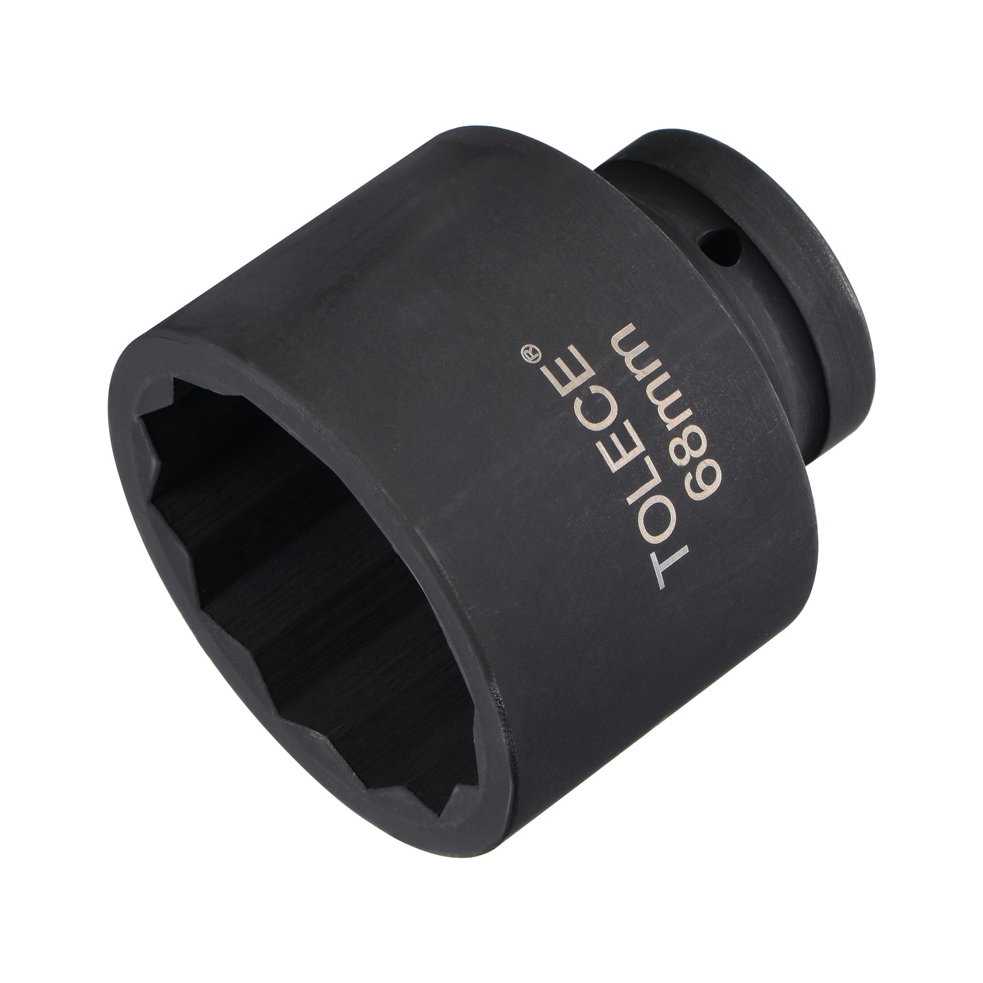 Unique Bargains 1-Inch Drive 68mm 12-Point Impact Socket CR-MO Steel 95mm Length Standard Metric Sizes