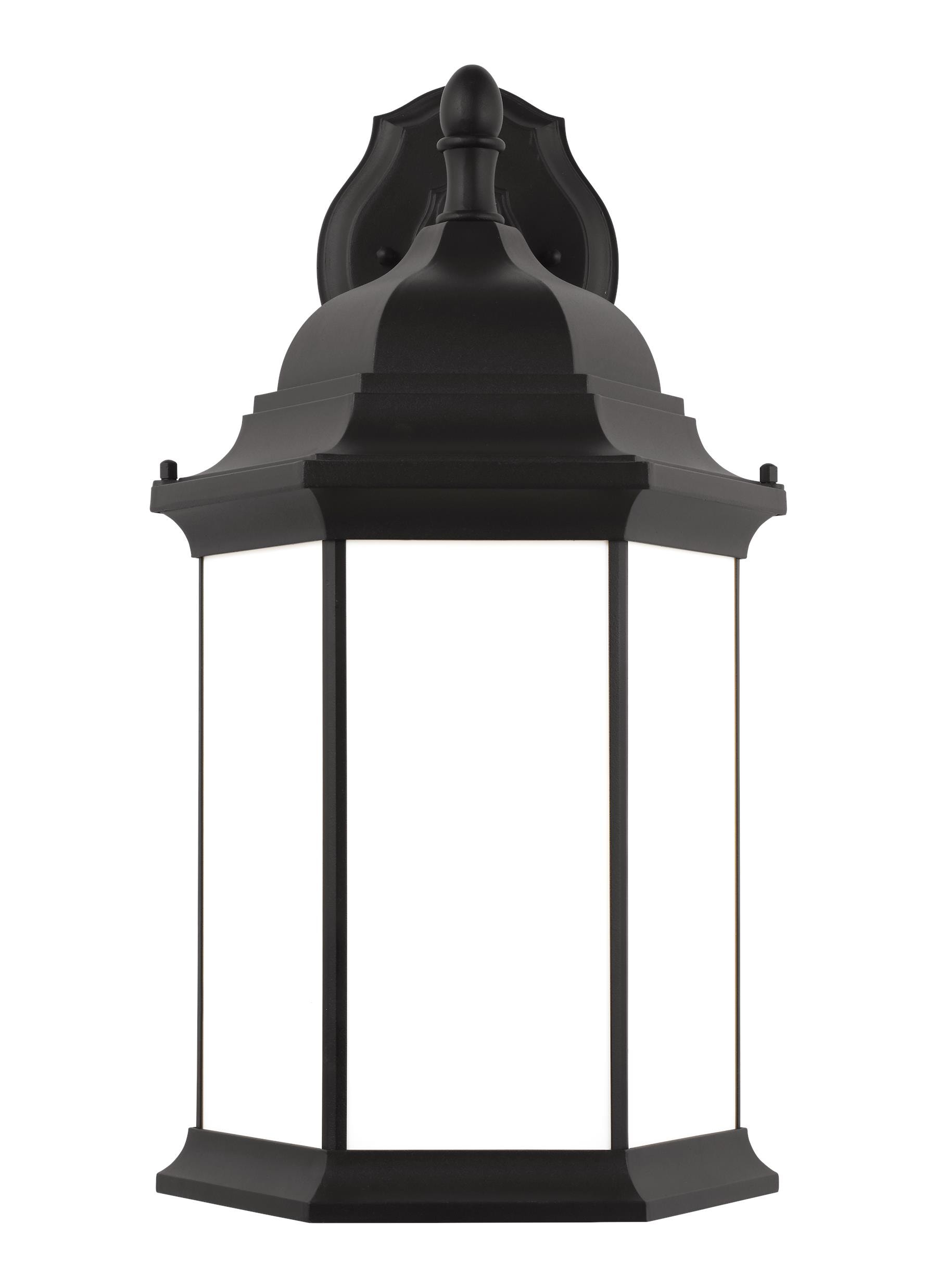 Generation Lighting 8738751-12 Sevier 1 -Light 23.25-in H Black Hardwired Dark Sky Outdoor Wall Light