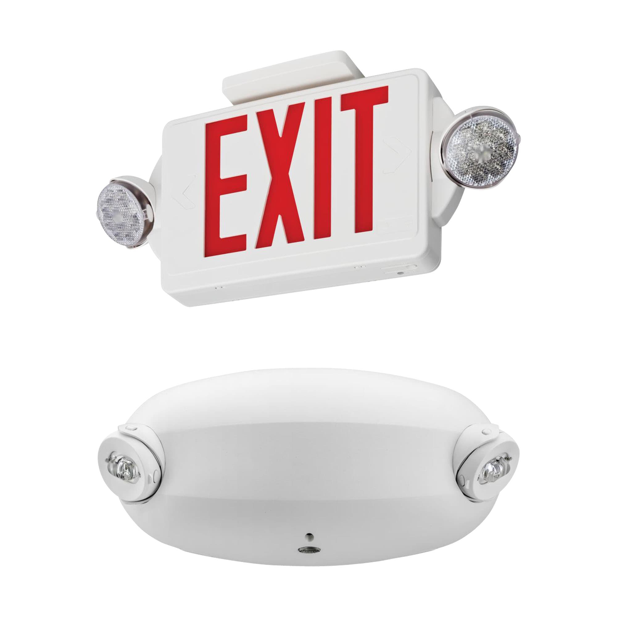 Lithonia Lighting Quantam LED Exit Sign & Emergency Light Bundle