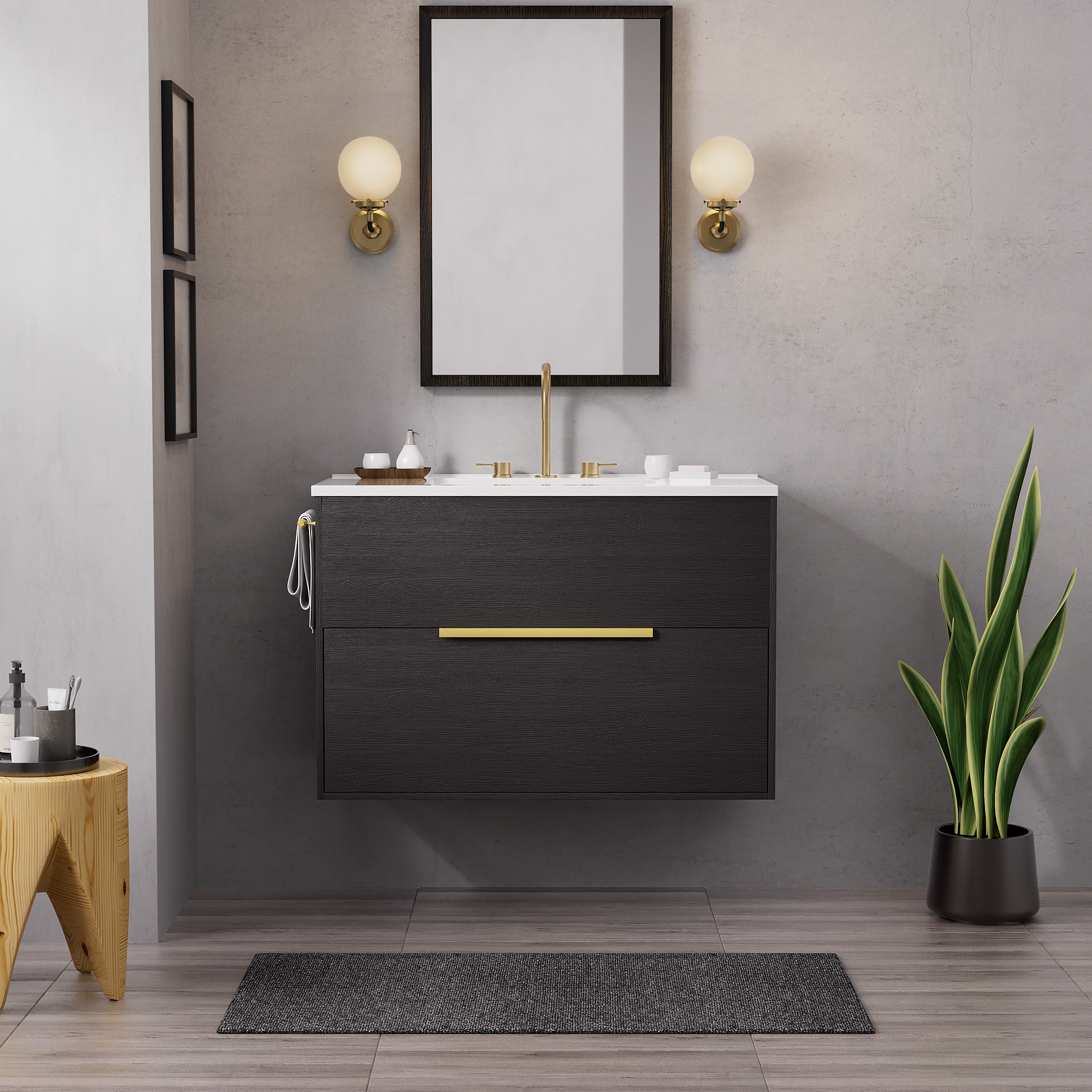JEAREY JE-12JDP-GREEN Bath-Vanity-Combo - View #2