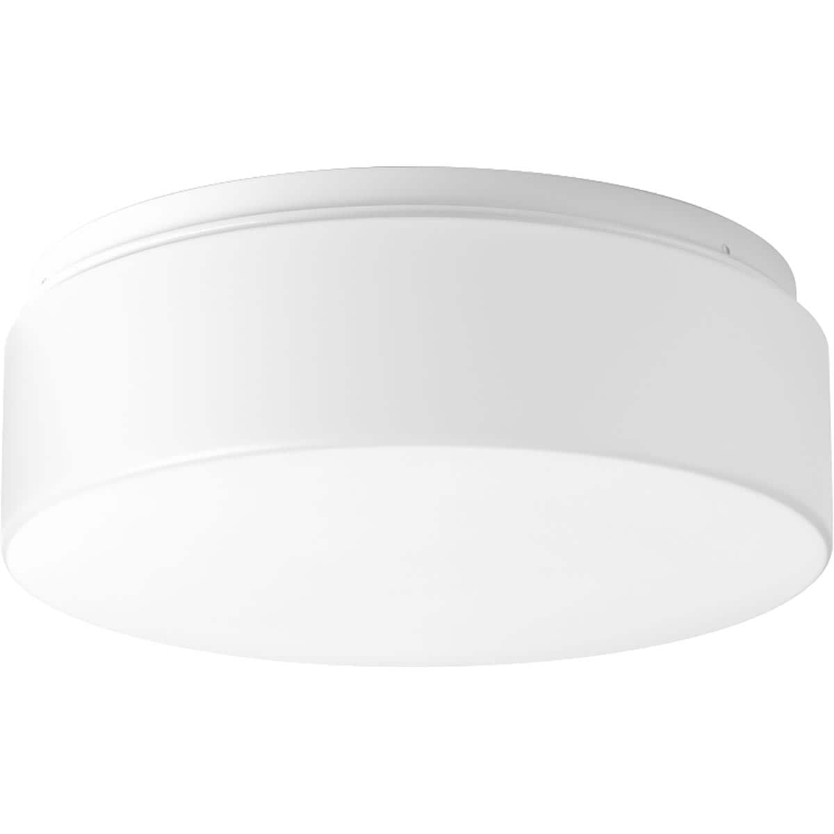 Progress Lighting P730005-030-30 Drums And Clouds 1 -Light 11-in White Integrated LED Flush Mount Light