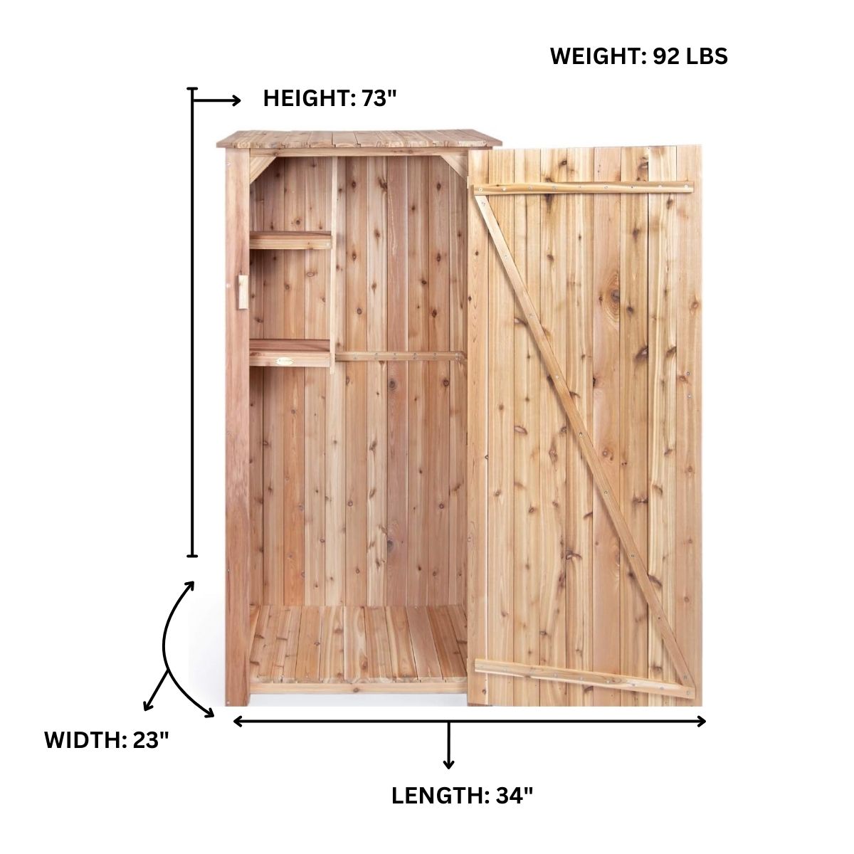 All Things Cedar GH30 Small-Outdoor-Storage - View #6