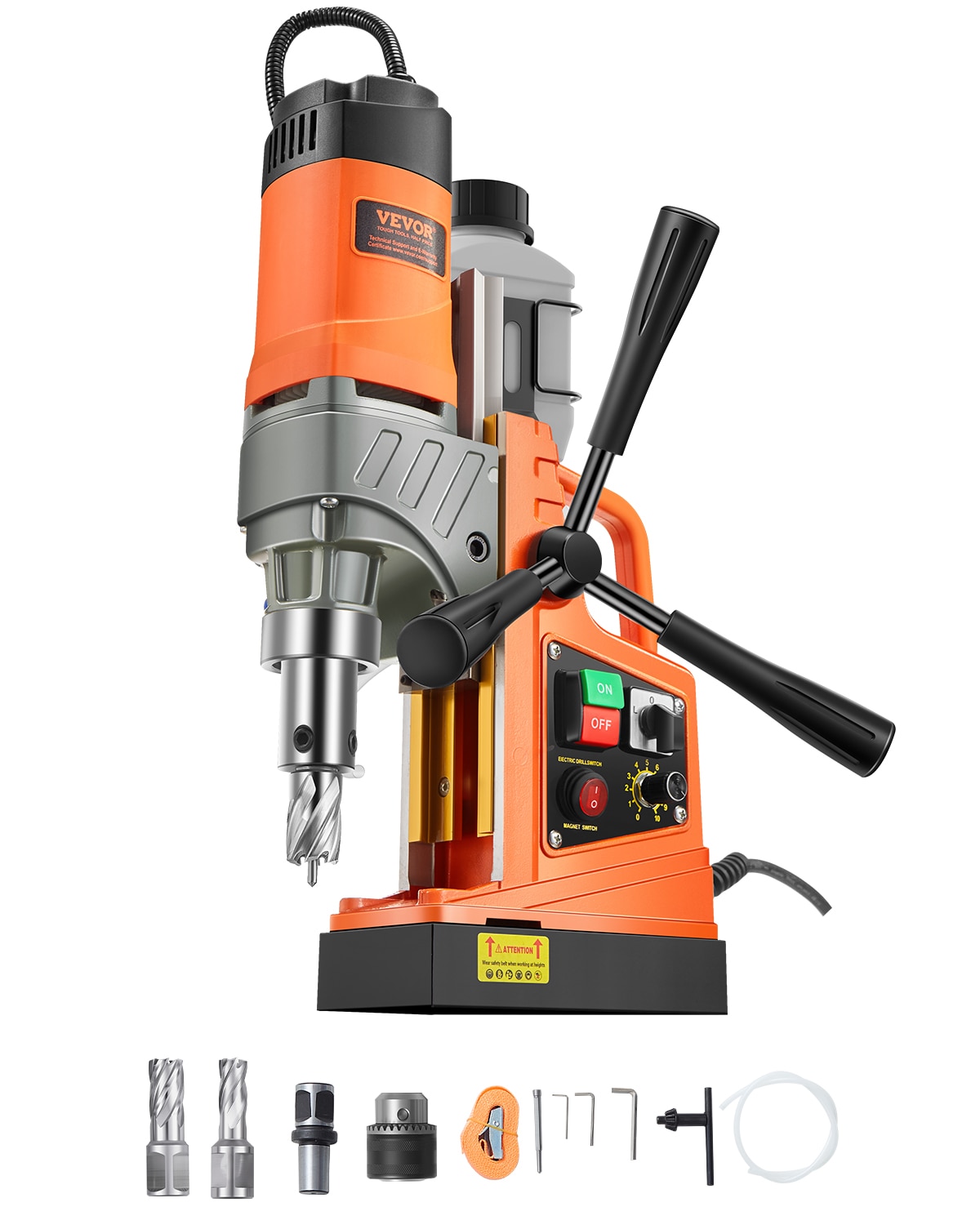 VEVOR 1450W 12500N Magnetic Drill Variable -Speed Bench drill press #CLZTJJTM240MM6LU6V1