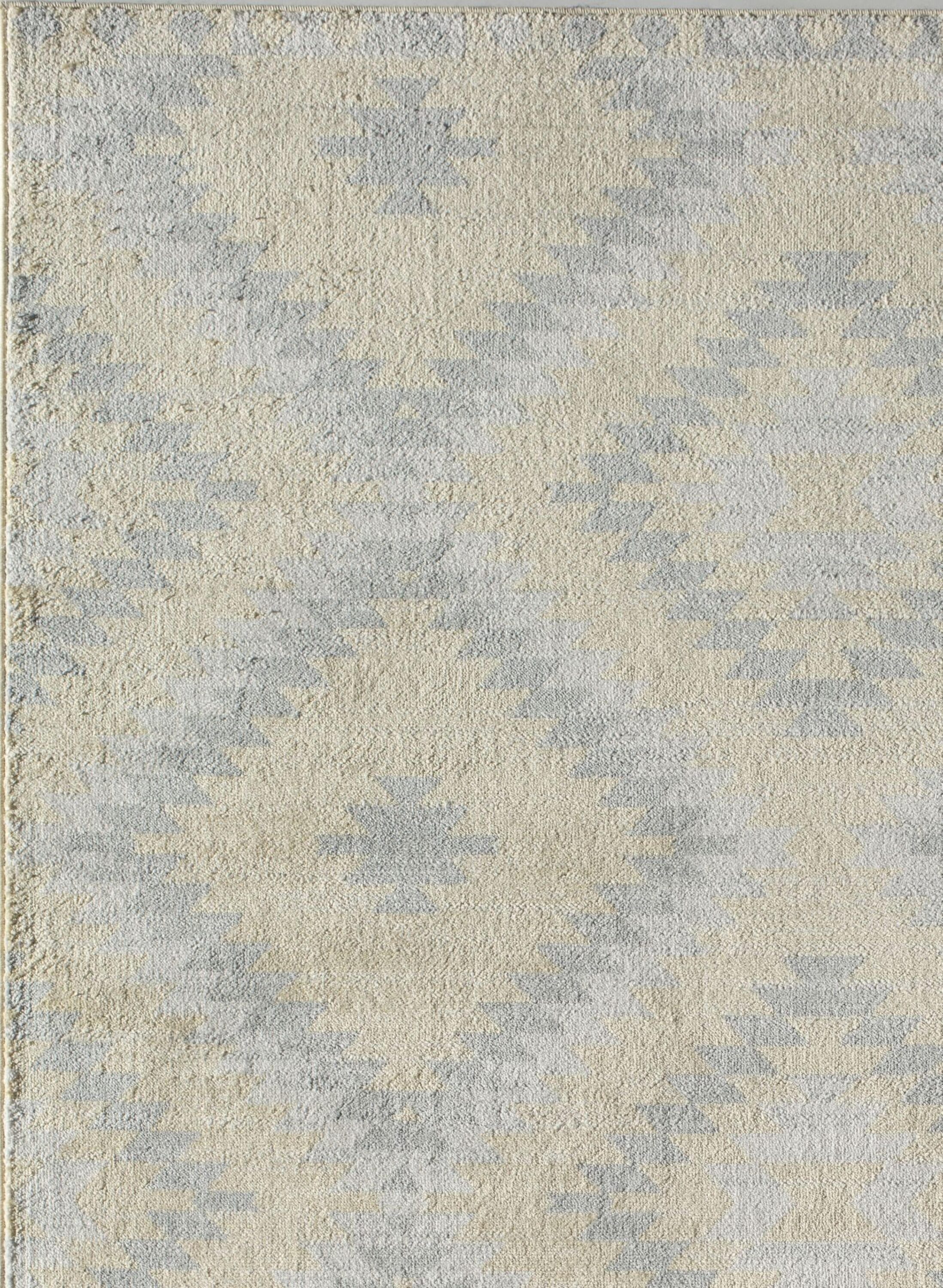 Sunflower Yellow and Gray Synthetic Area Rug, 2' x 4'