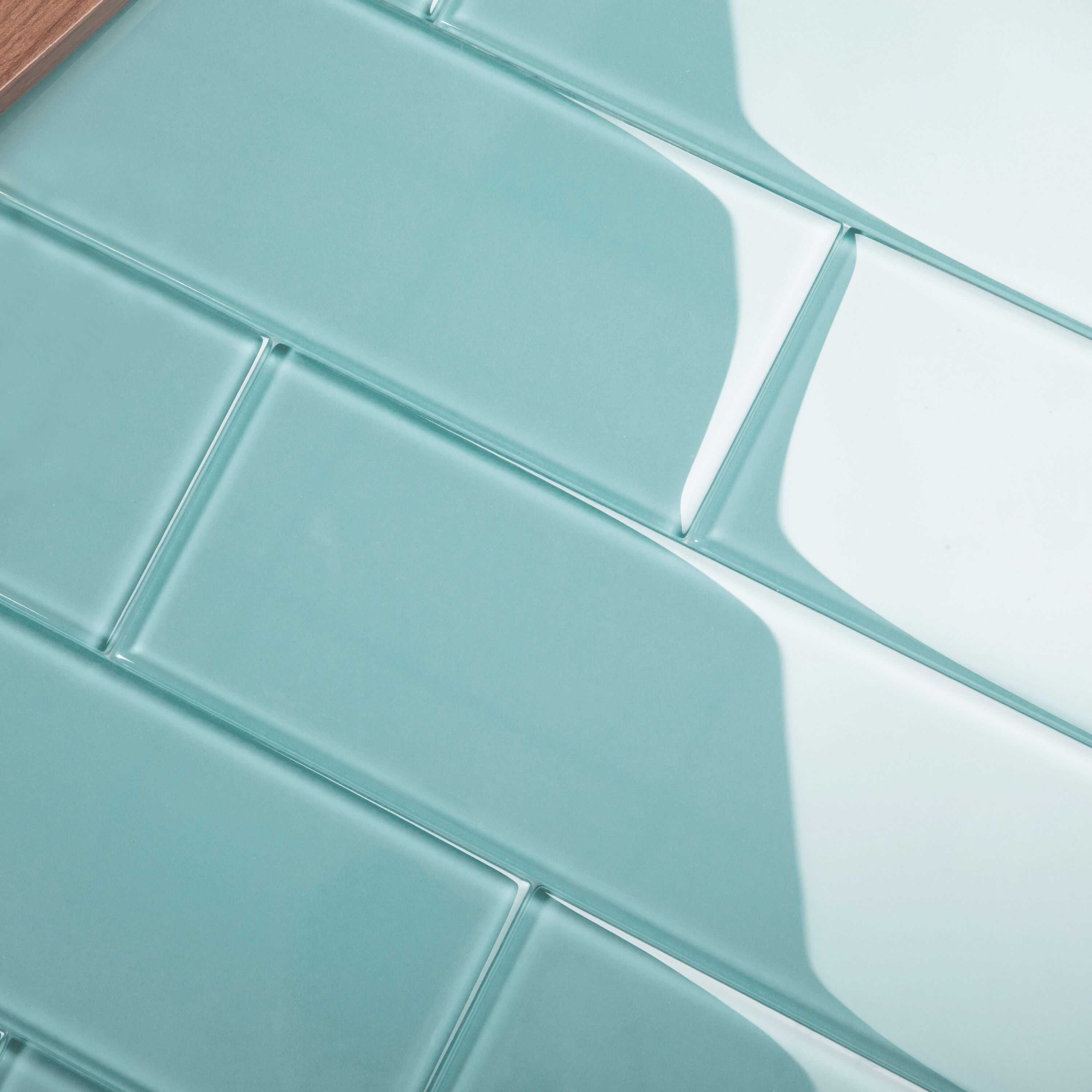 Giorbello Classic Premium Teal 4 In X 12 In Glossy Glass Subway Wall Tile 5 Sq Ft Carton In