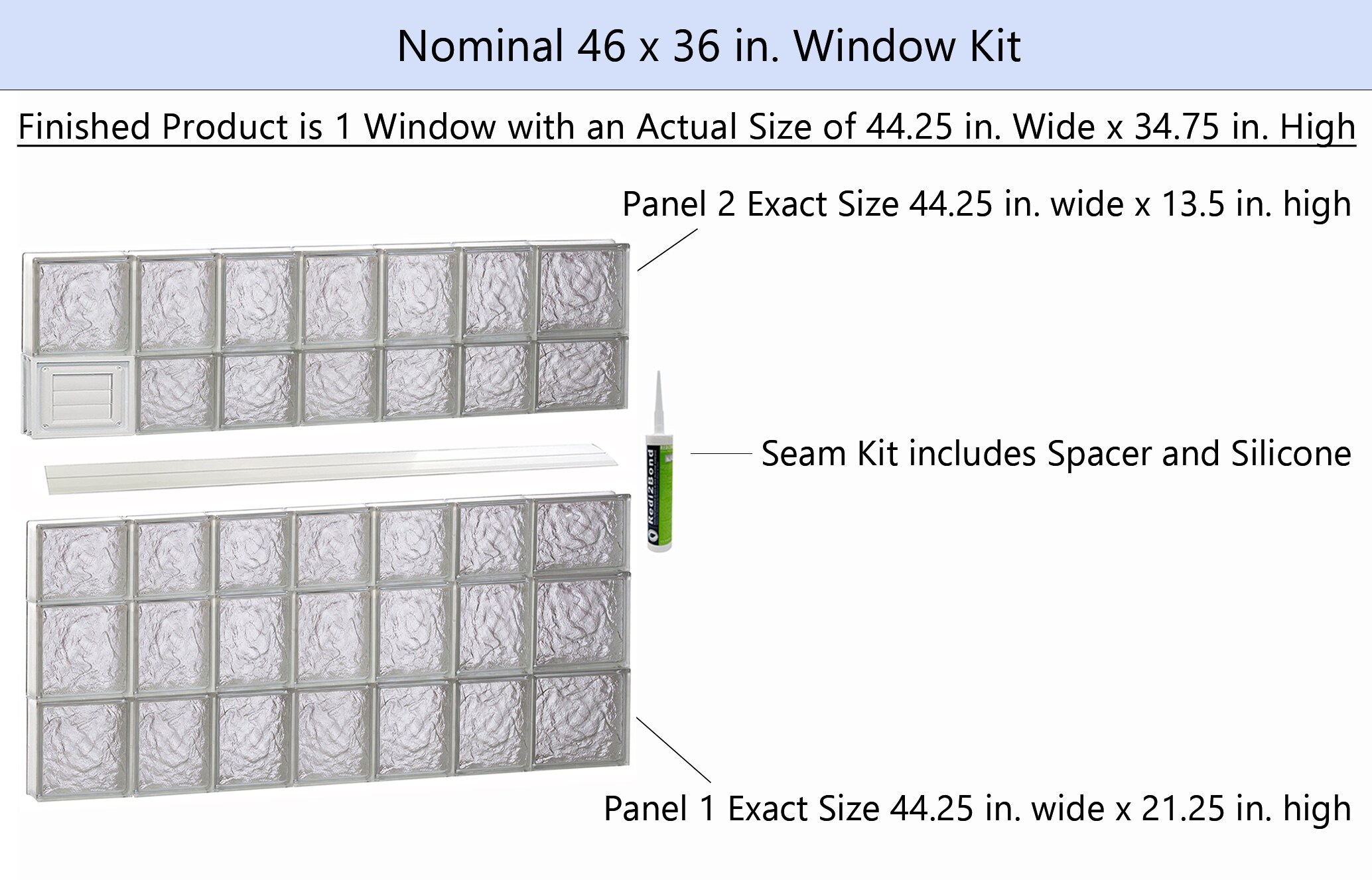 REDI2SET D4636IS Glass-Block-Windows - View #2