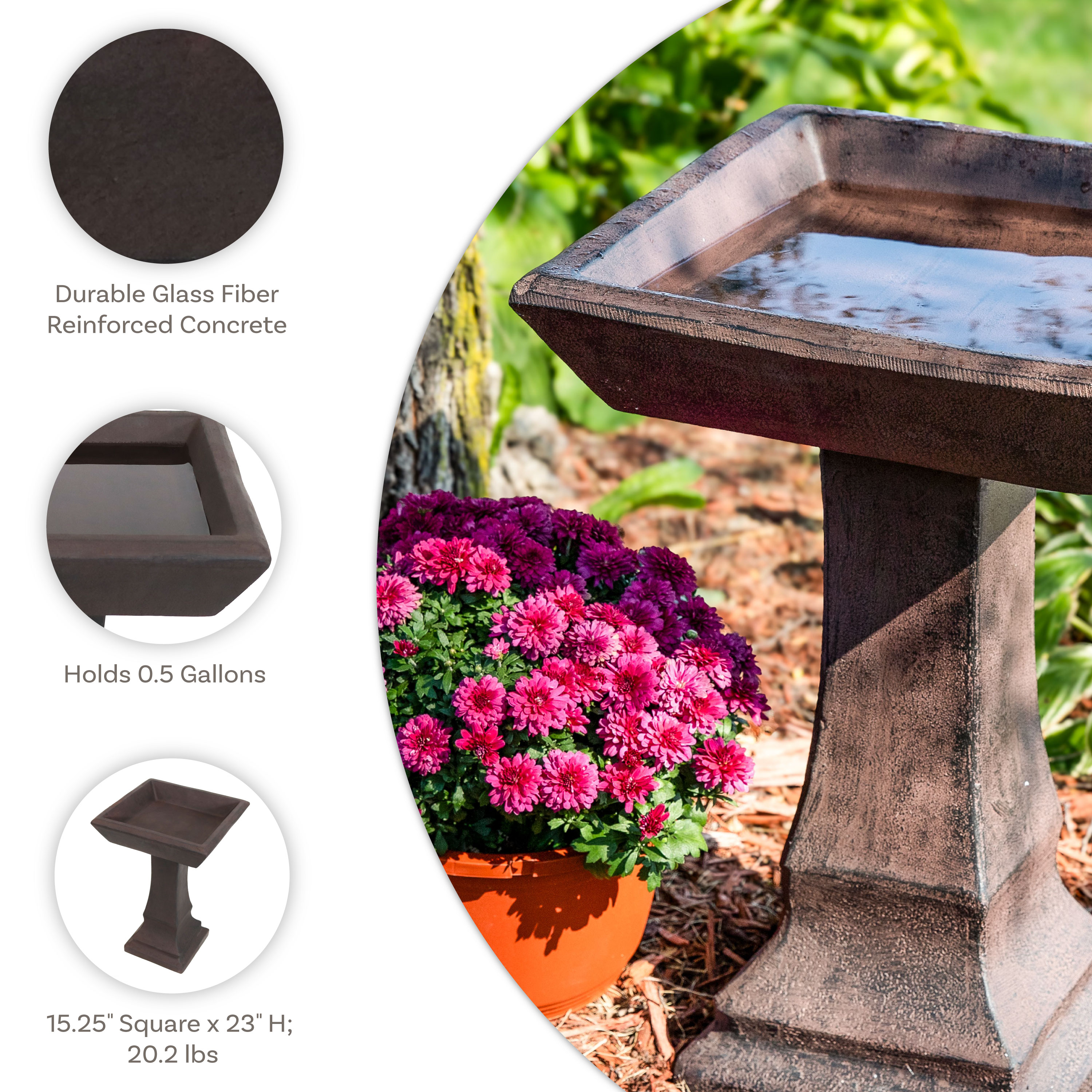 Sunnydaze Decor FWD-457 birdbaths - View #5