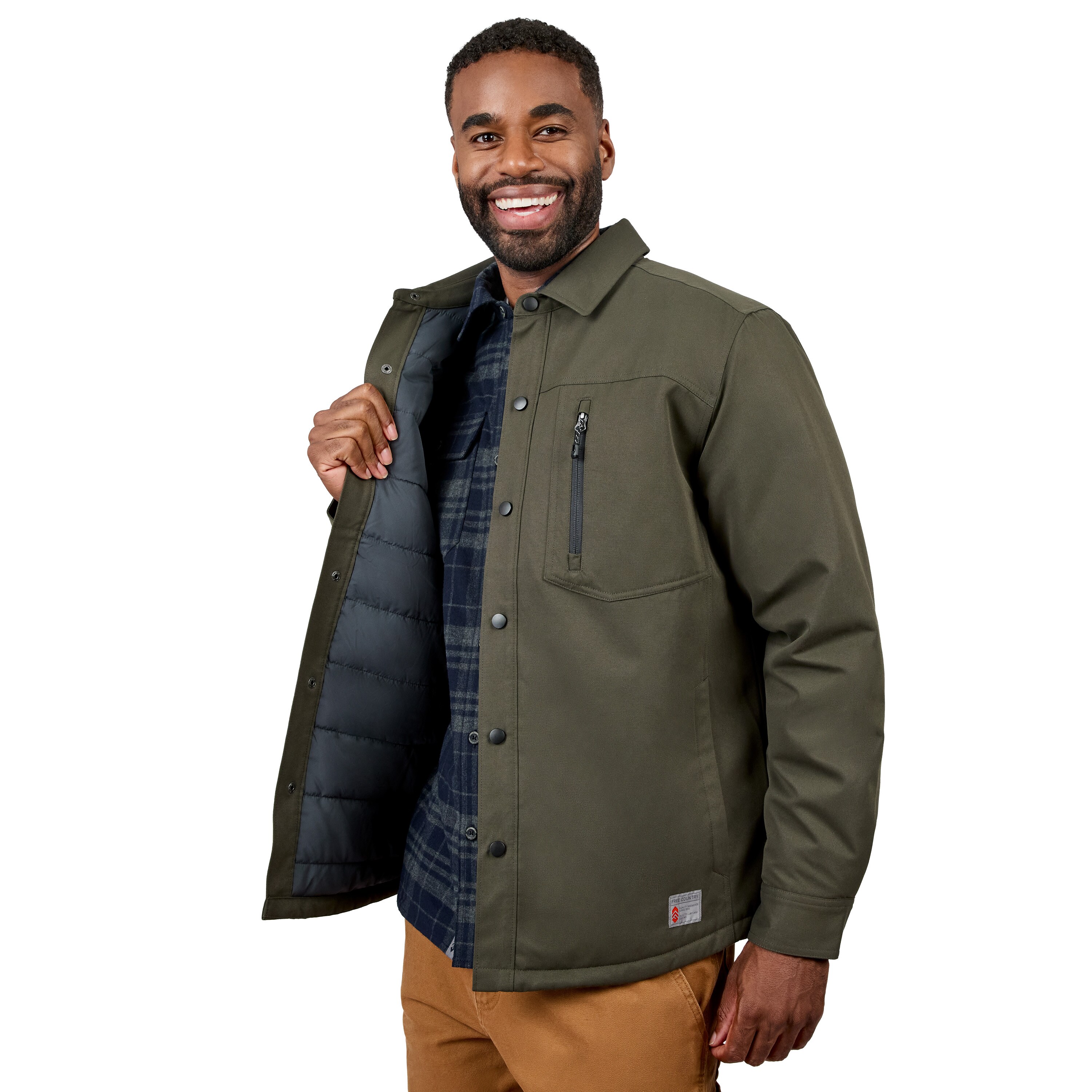 Free Country 466MOF5260-OLIVE-S Jackets-Coats - View #7