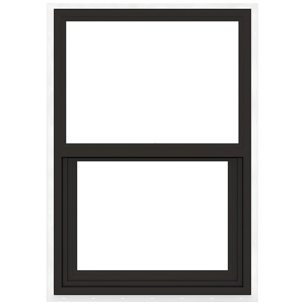 JELD-WEN Premium Atlantic Vinyl 23-1/2-in x 35-1/2-in Bronze Vinyl New ...