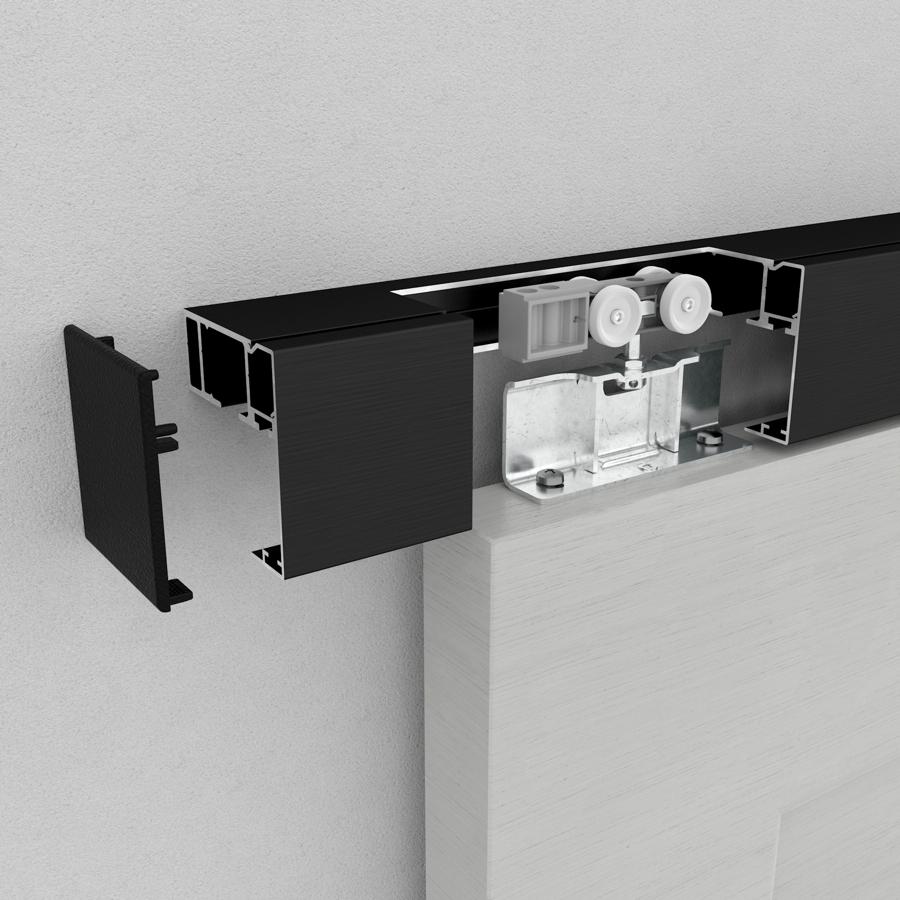 WINGBURG W-BL40-1WG12-BL Barn-Door-Roller-Kits - View #3