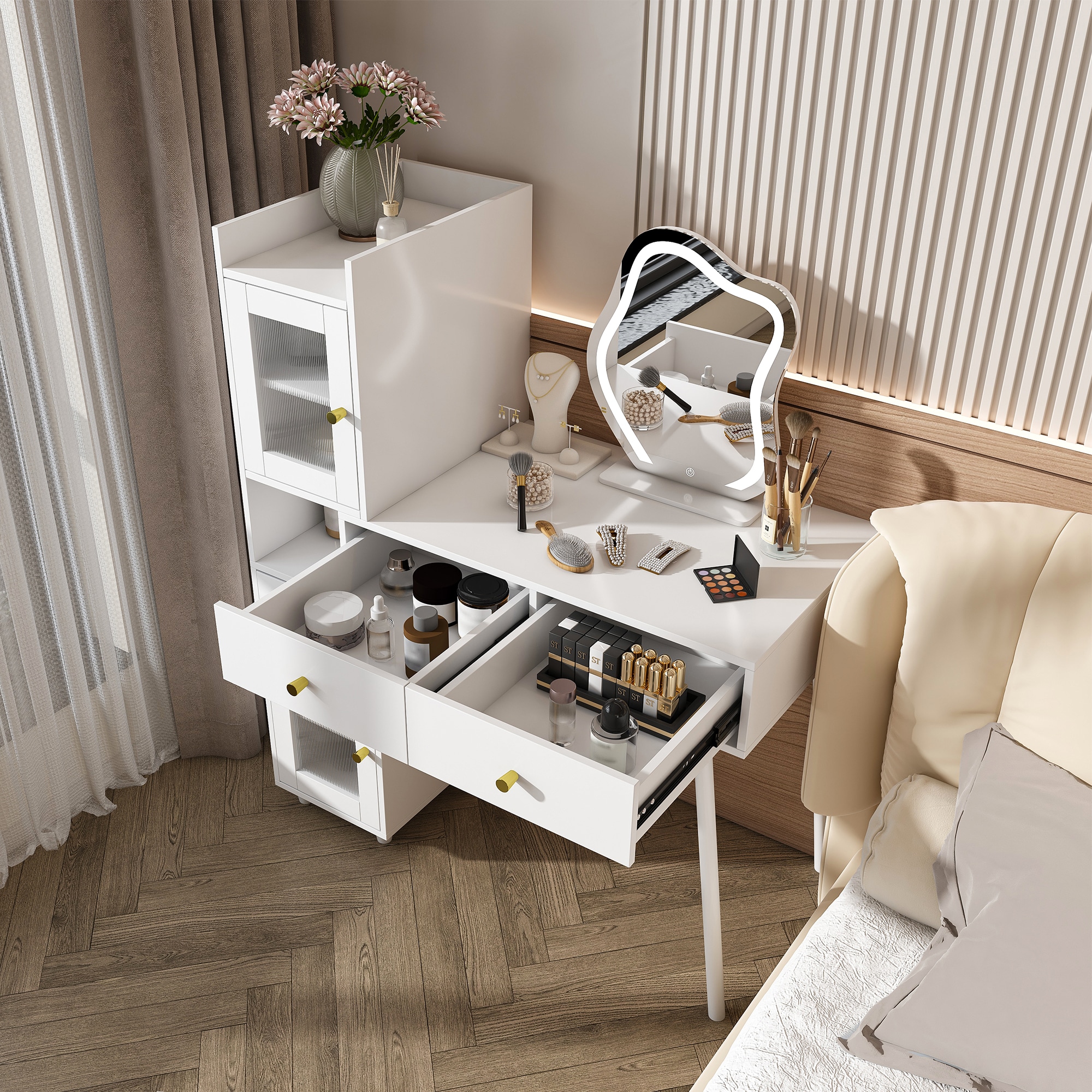 LOVMOR SF-Y-W2700P297922 Bedroom-Vanities - View #3
