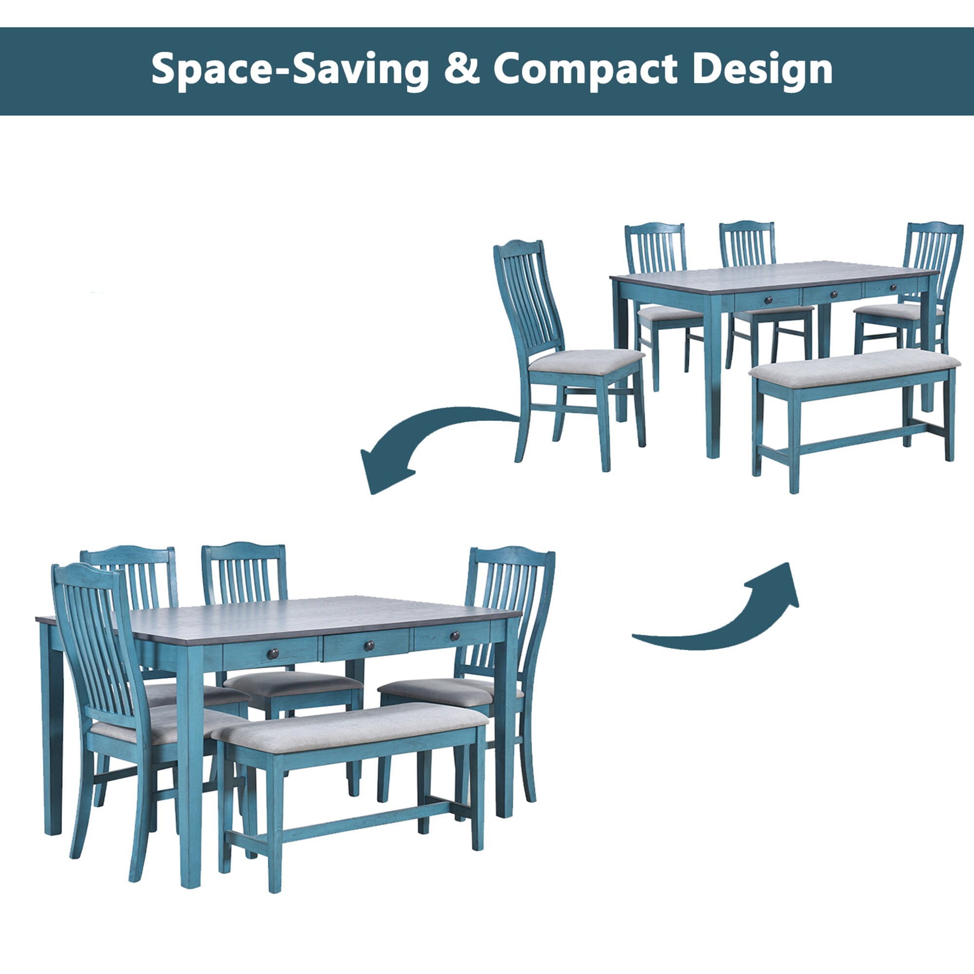 SINOFURN SYA010576BL Dining-Sets - View #5