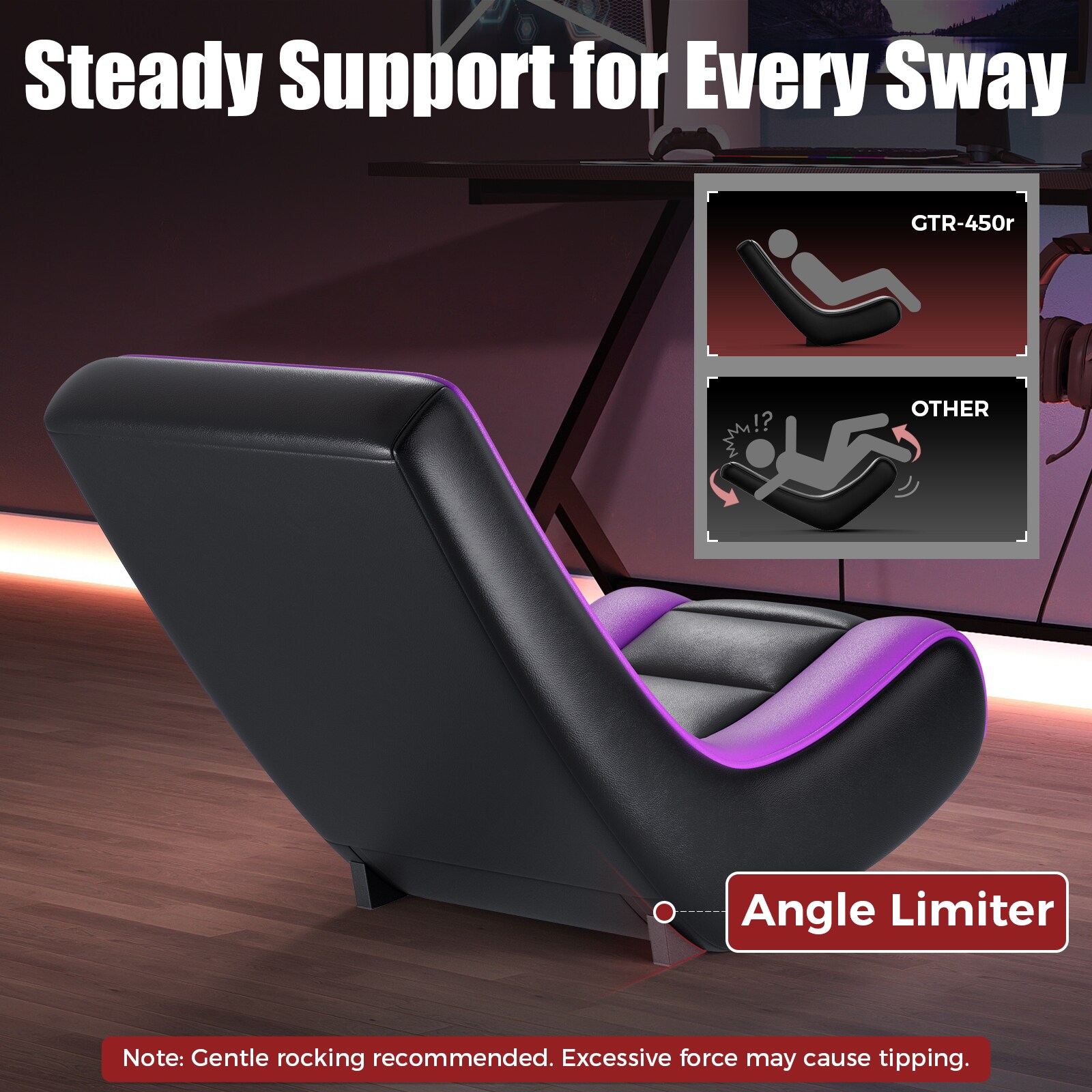 GTPLAYER LOWE-GTP-450R-PURPLE Office-Chairs - View #6