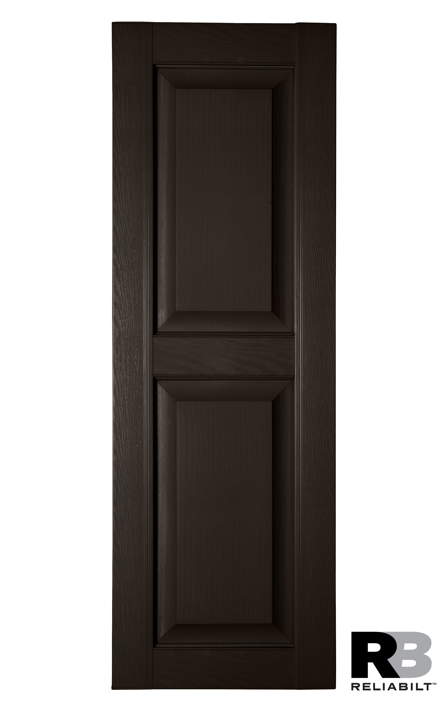 RELIABILT RP1669206 16.25-in W x 69-in H Chocolate Chip Raised panel Polypropylene Exterior Shutters ( 2 -Pack )