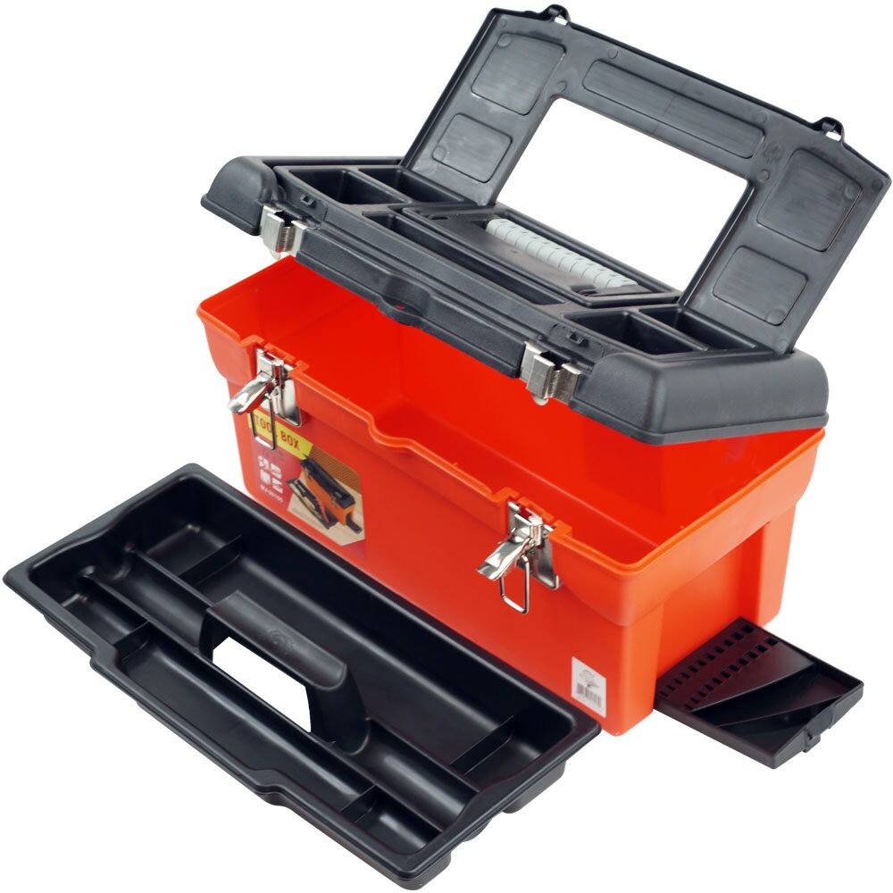 Fleming Supply 8.625-in 1-Drawer Red Plastic Lockable Tool Box in