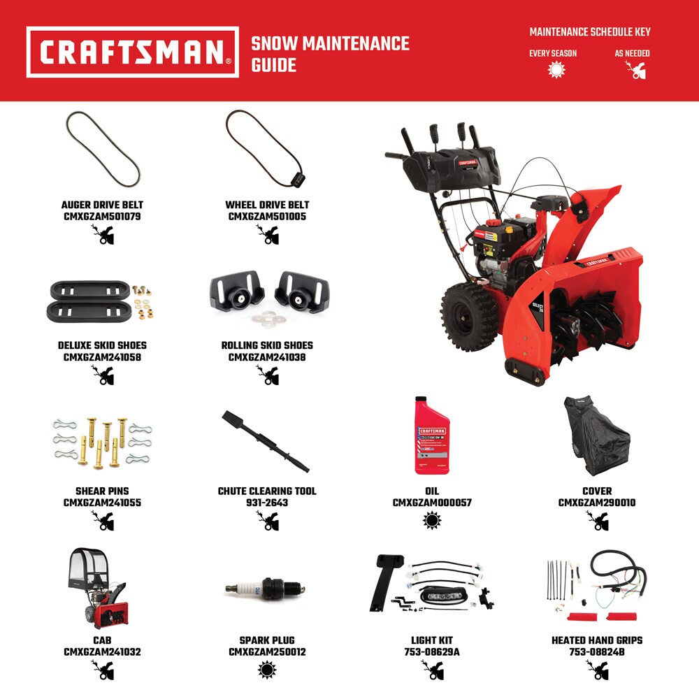 CRAFTSMAN Select 26in 243cc Twostage Selfpropelled Gas Snow Blower