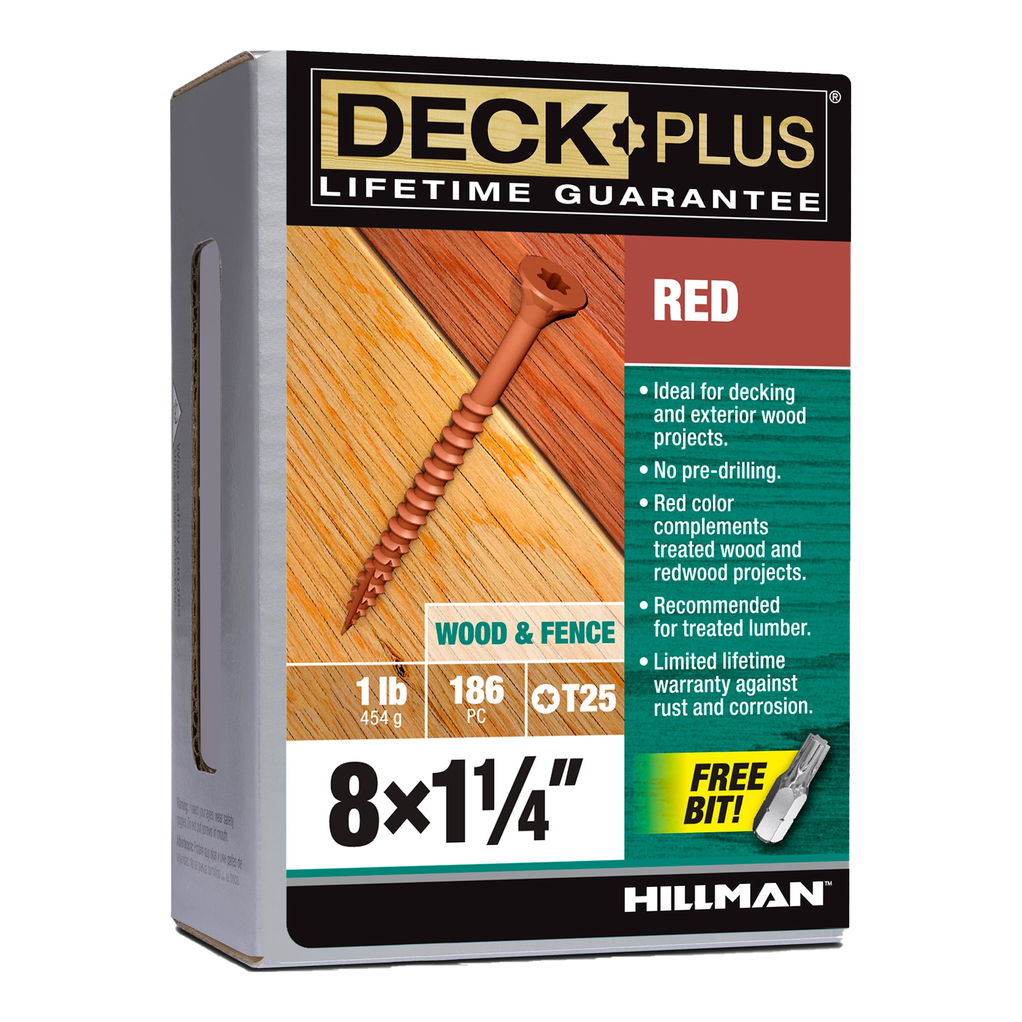 Deck Plus 48424 #8 x 1-1/4-in Wood to wood Deck Screws ( 186 -Per Box )