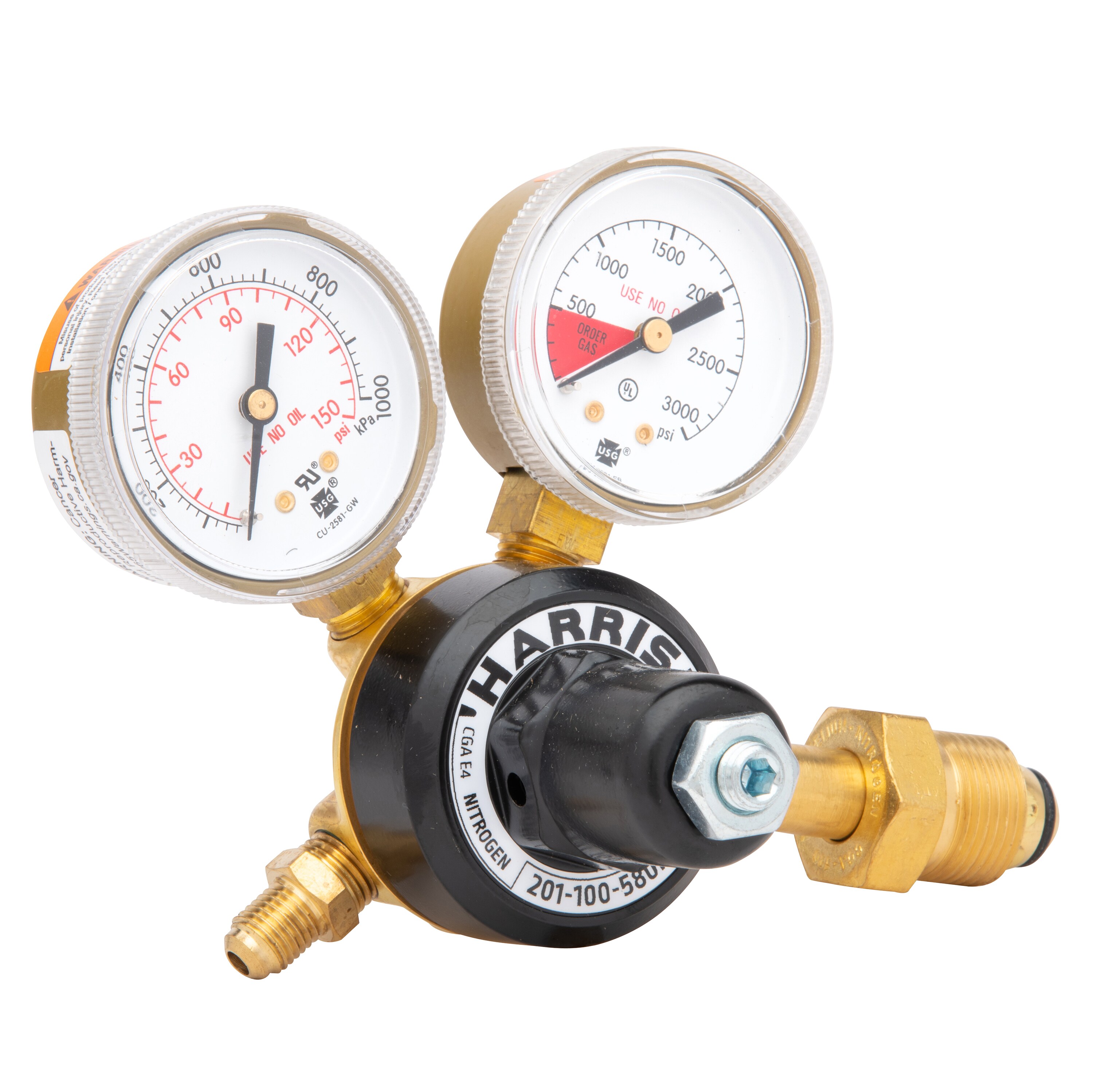 Harris Products Group Carbon Dioxide Cga580 Welding Gas Regulator at ...