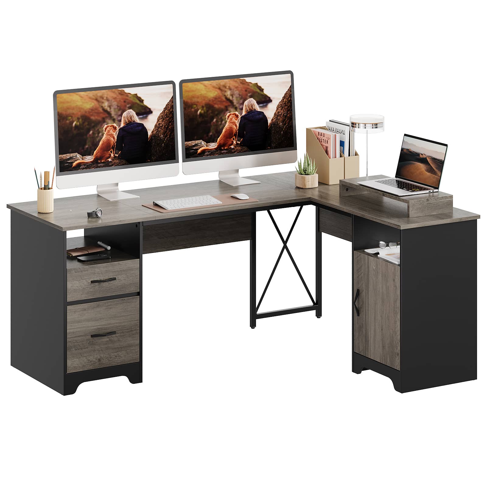 Bestier LOW-H104815R-GRW desks - View #5