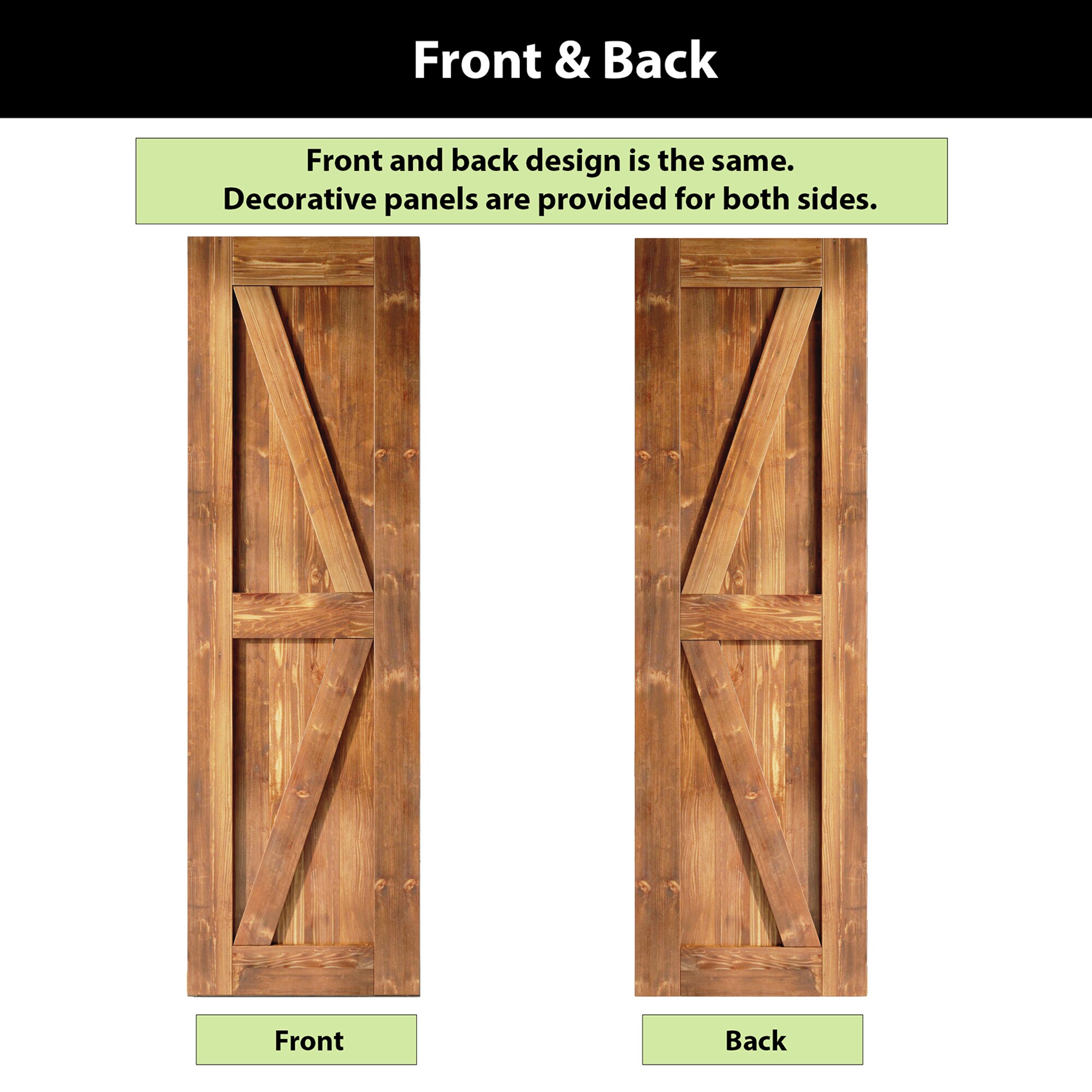 HOMACER 2684-K-EA Barn-Doors - View #6