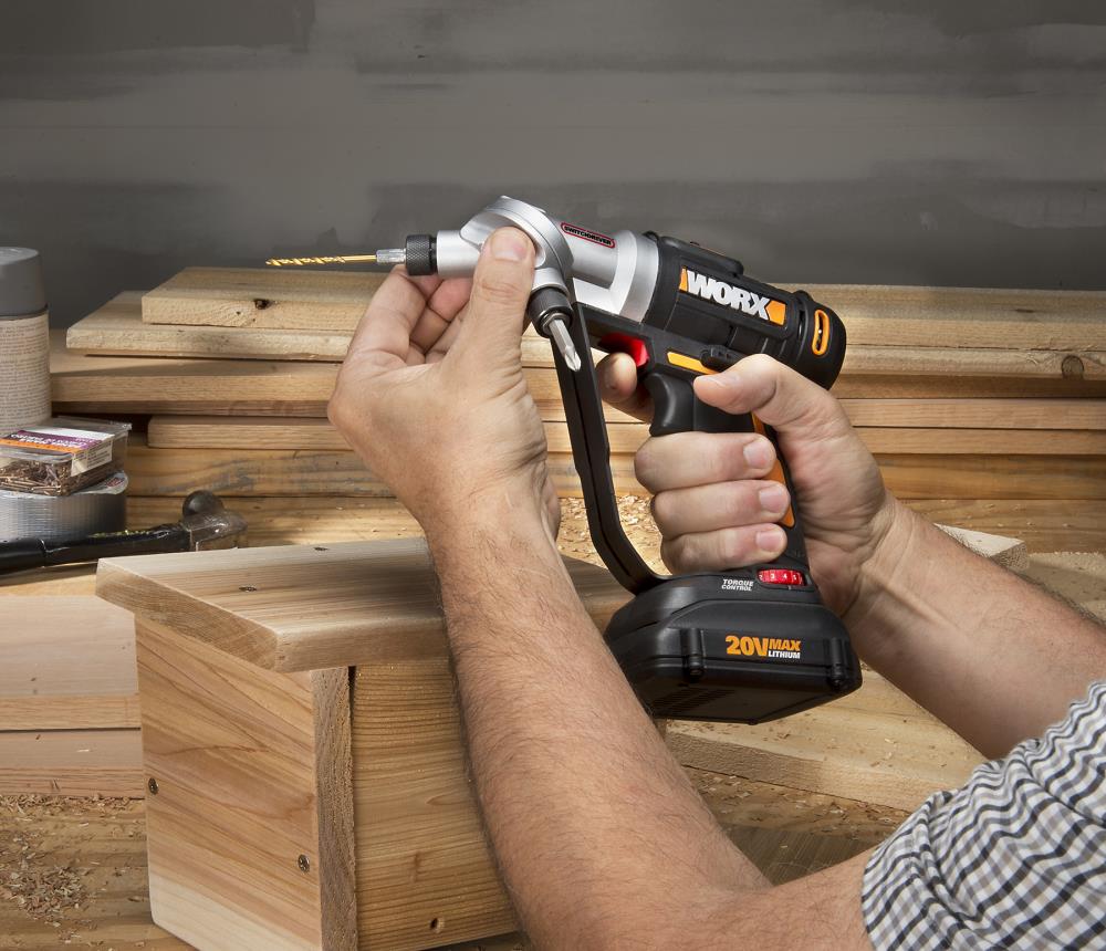 WORX Switchdriver 20 volt Max 1 4 in Right Angle Cordless Drill 2