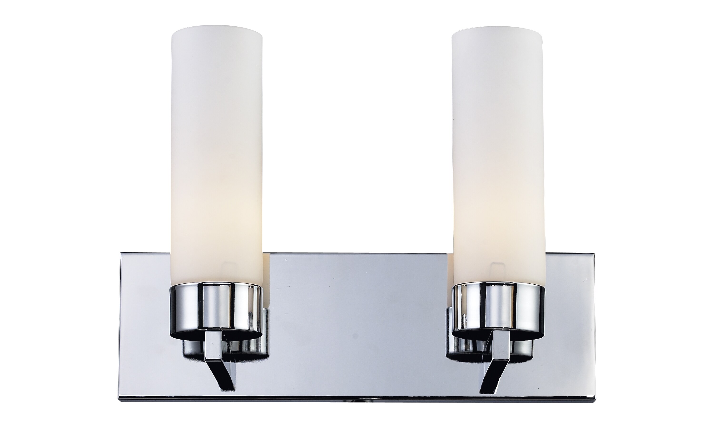 Z-Lite 163-2V Ibis 14.5-in 2-Light Chrome Mid-century Vanity Light