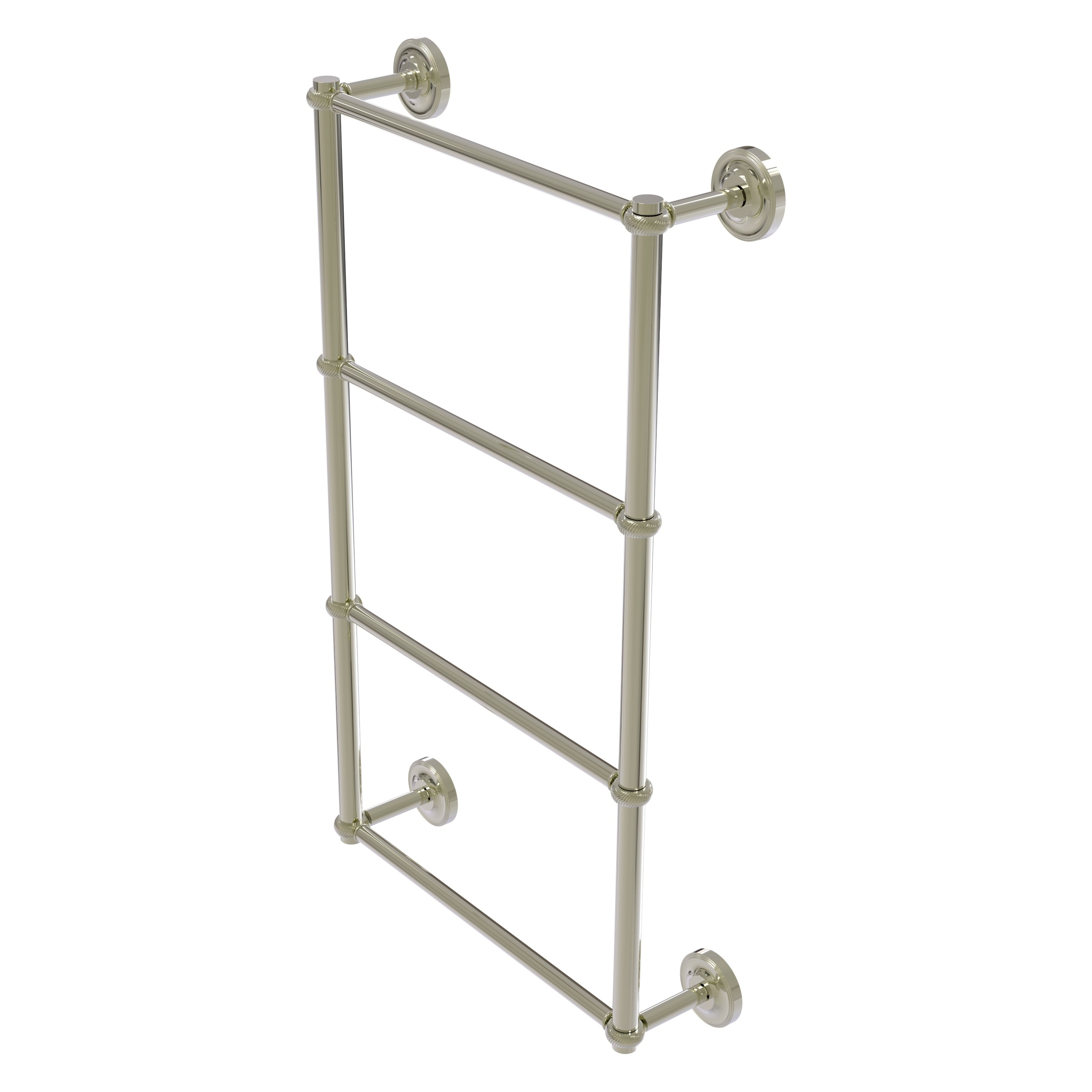 Allied Brass PR-28T-30-PNI Prestige Regal 30-in double Polished Nickel Wall mount 4-tier Towel Bar