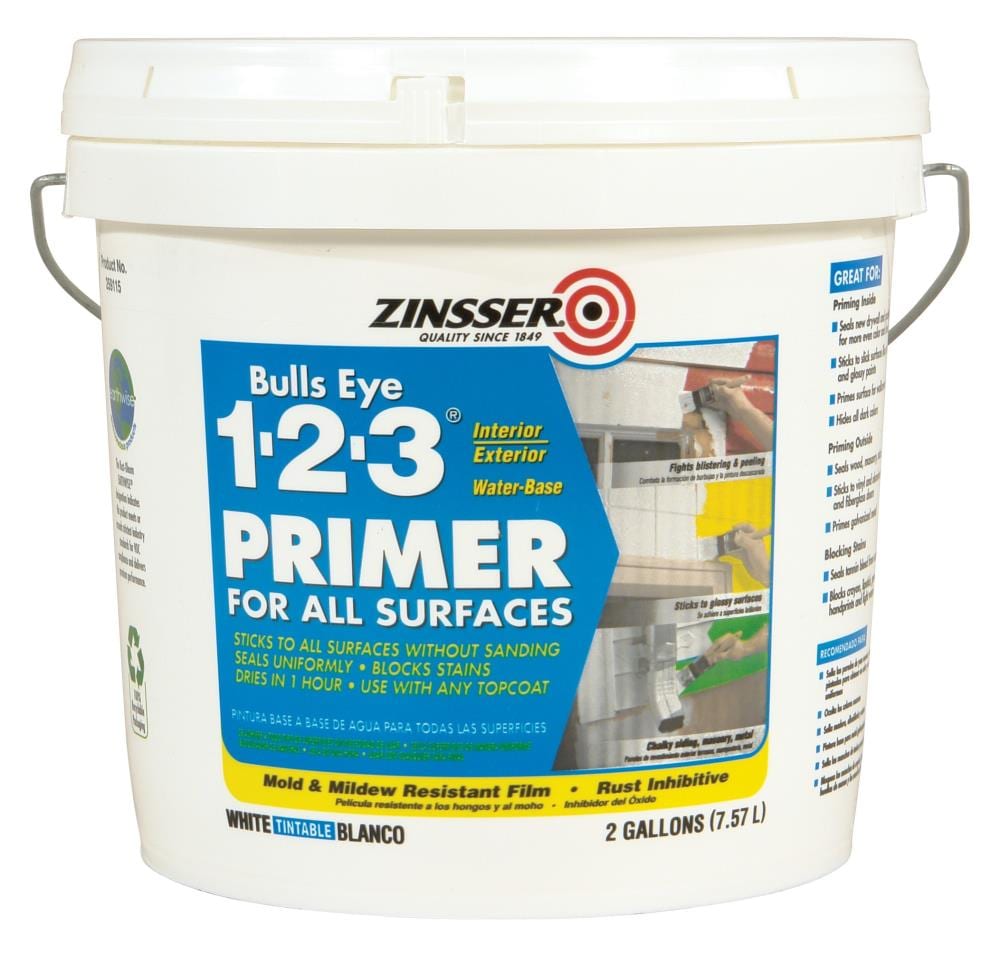 Zinsser Bulls Eye 1-2-3 Interior/Exterior Multi-purpose Water-based ...