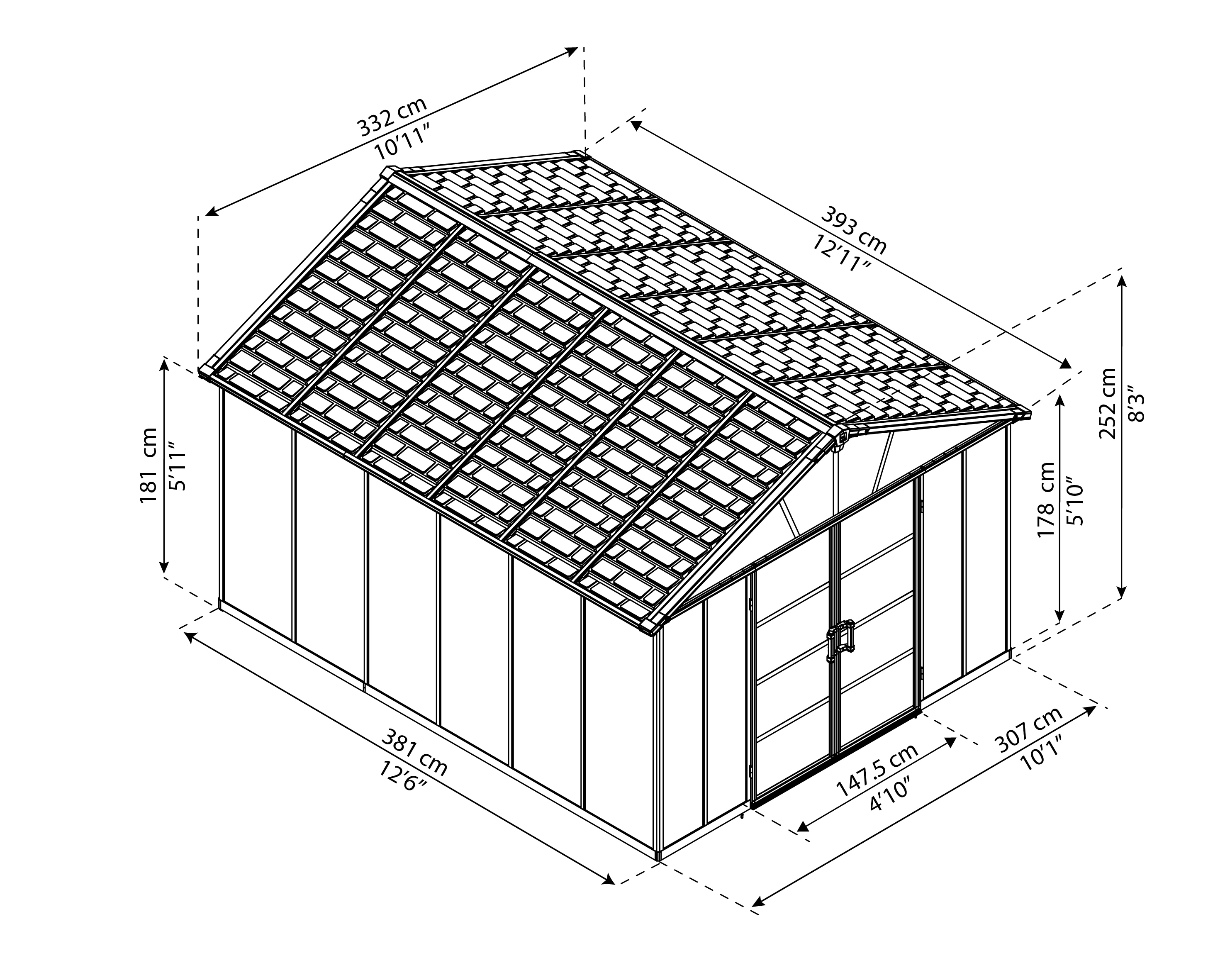 Canopia by Palram 705161 Vinyl-Resin-Storage-Buildings - View #3