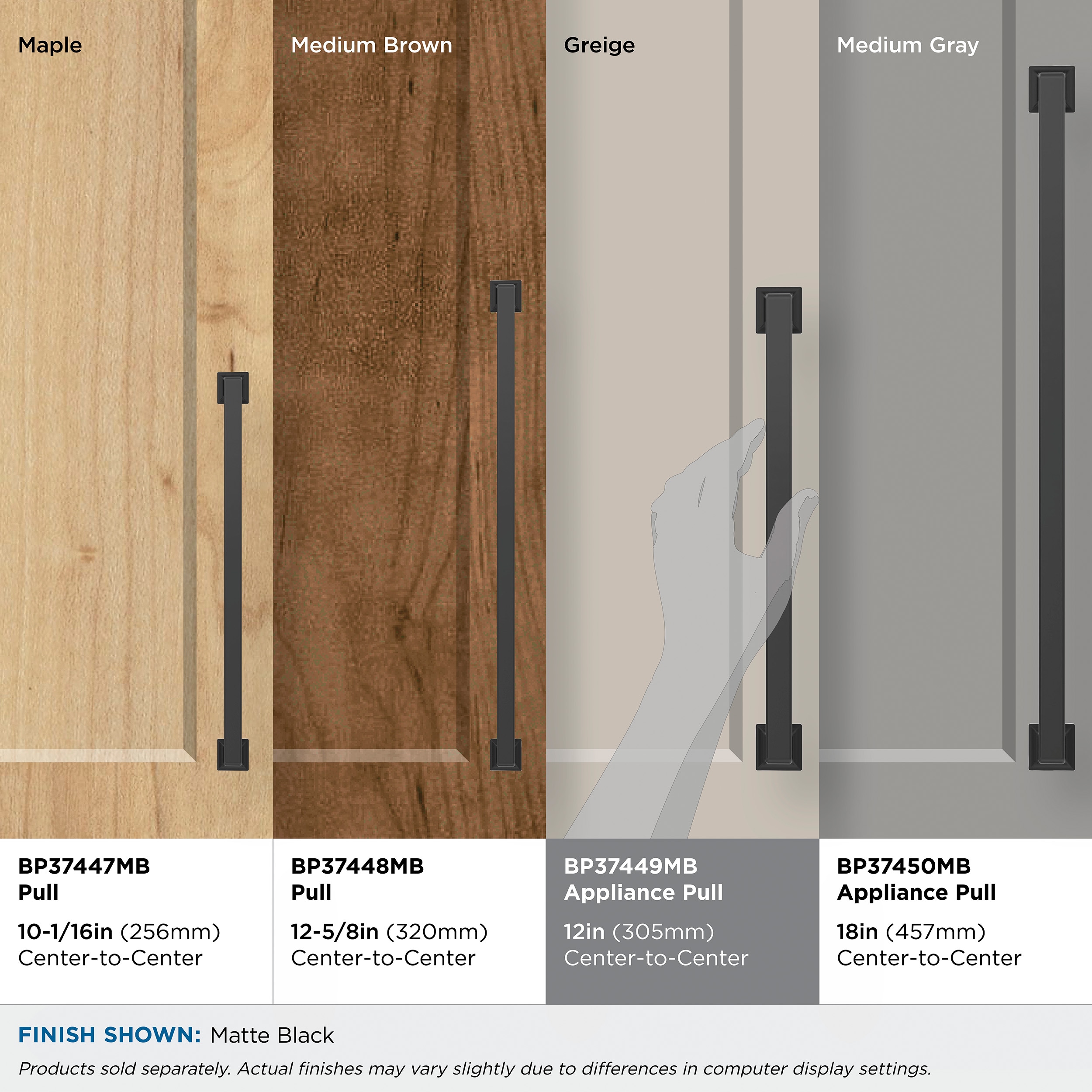 Amerock BP37449MB Cabinet-Pulls - View #8