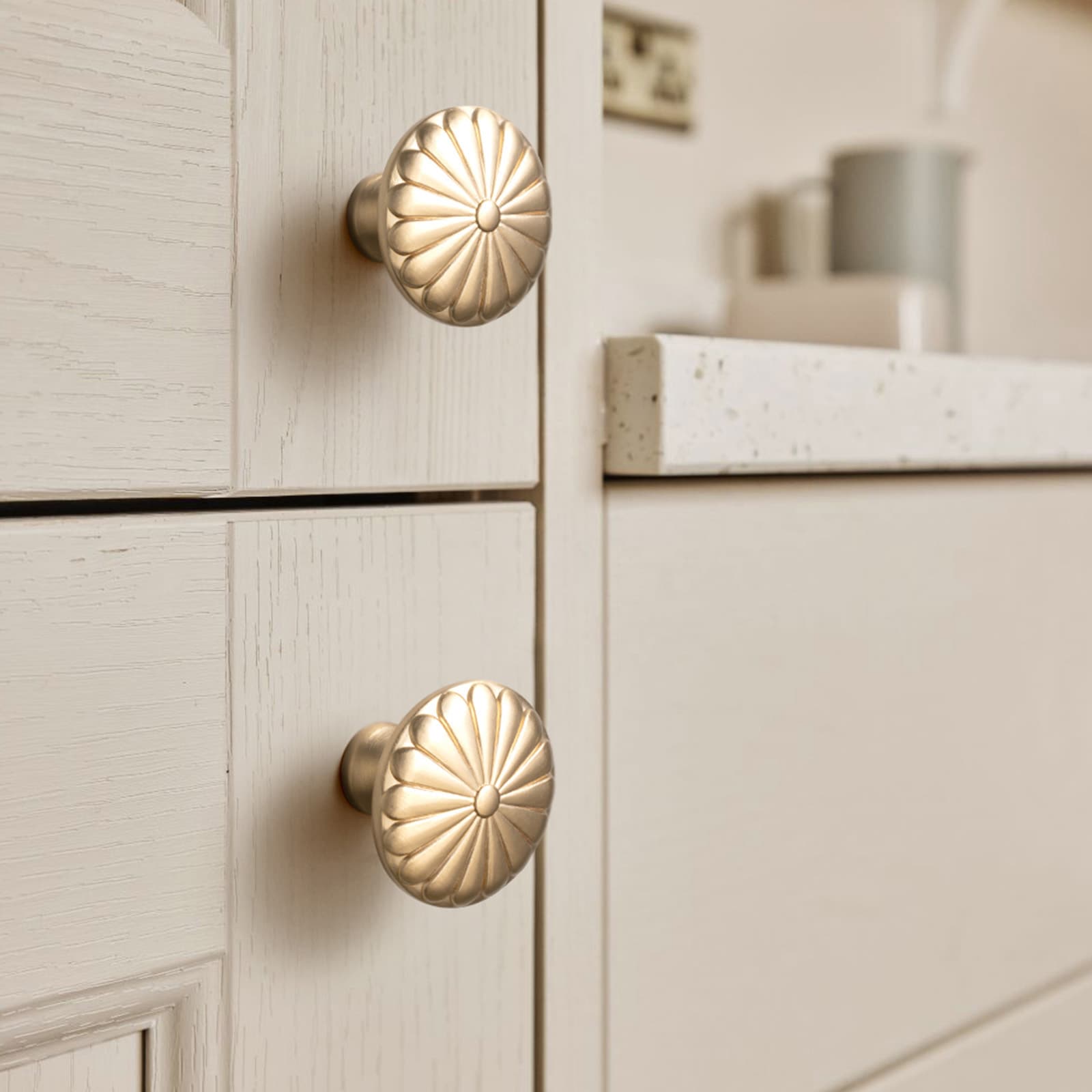 Miaokesen 1-3/10-in Champagne Bronze Mushroom Modern Cabinet Knob 6 ...