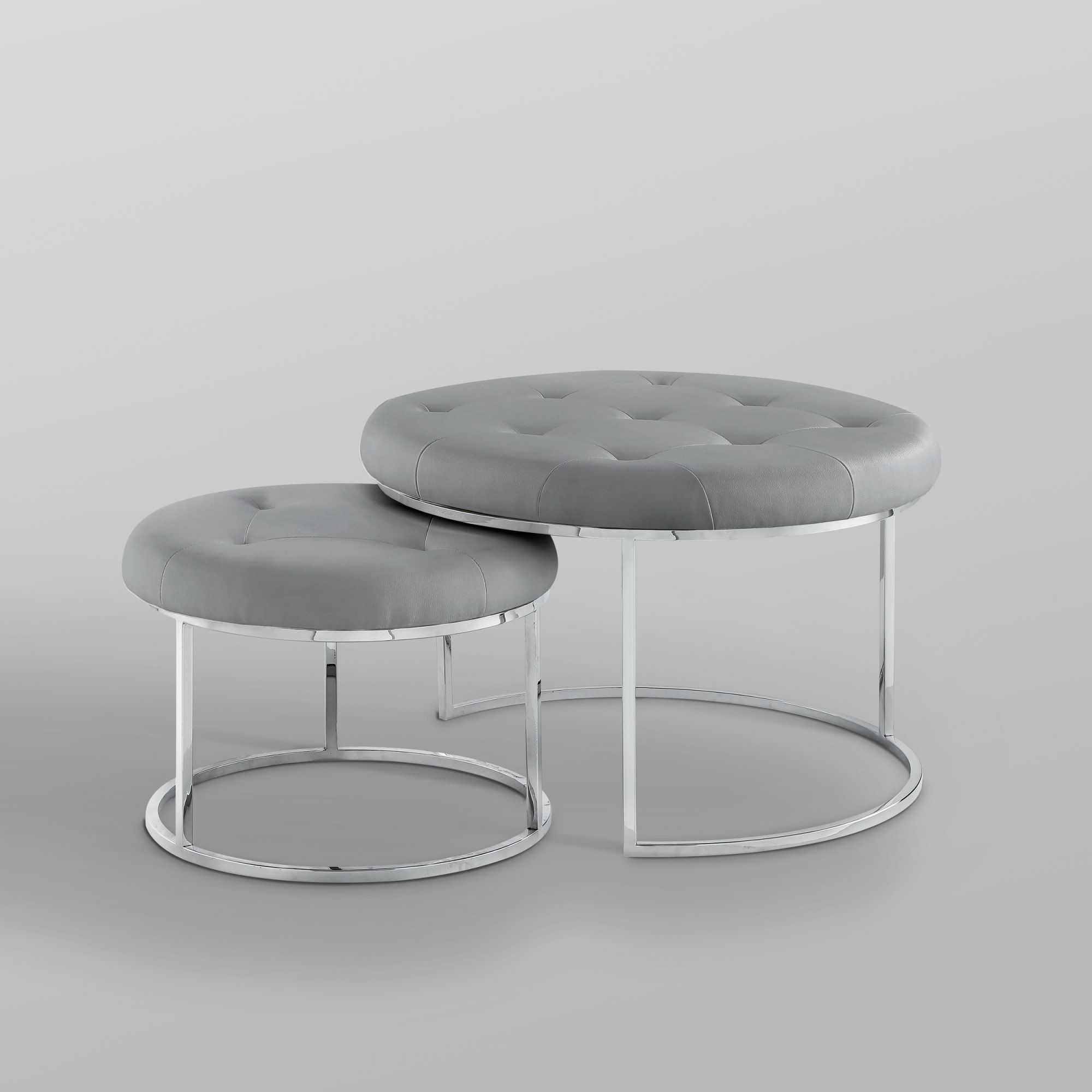 Nicole Miller NON106-01GR-LS Indoor-Ottomans - View #4