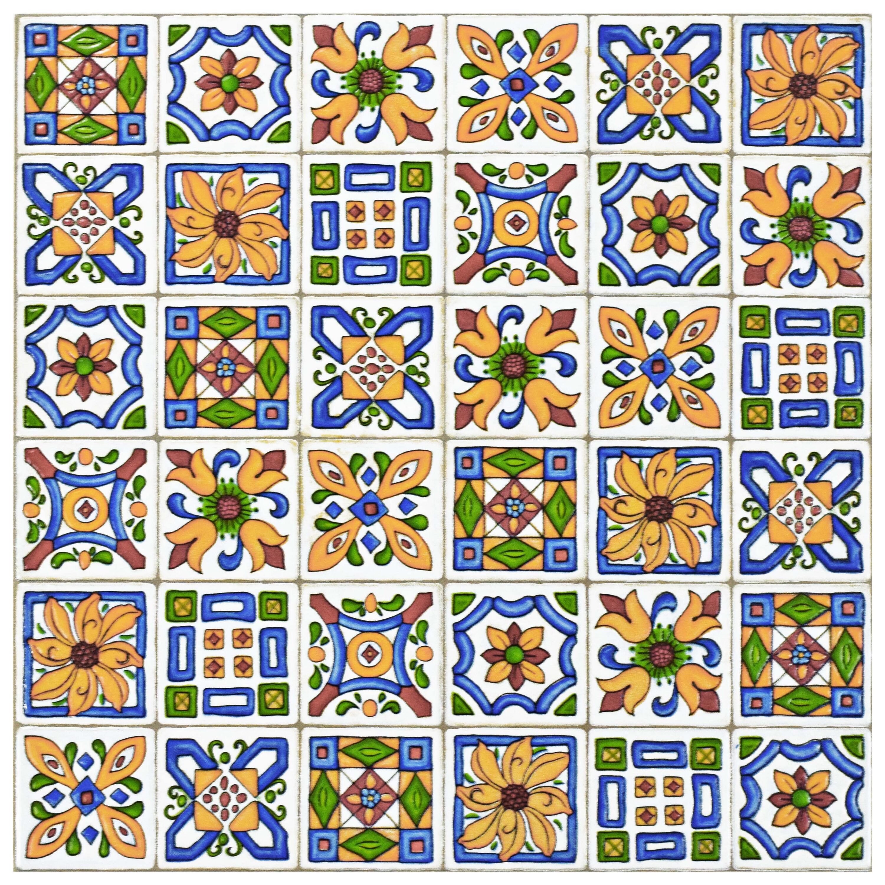 Affinity Tile WESTKDF Techniker Der Farbe 12-in x 12-in Glossy Ceramic Patterned Standard Wall Tile ( 9.7-sq ft Carton