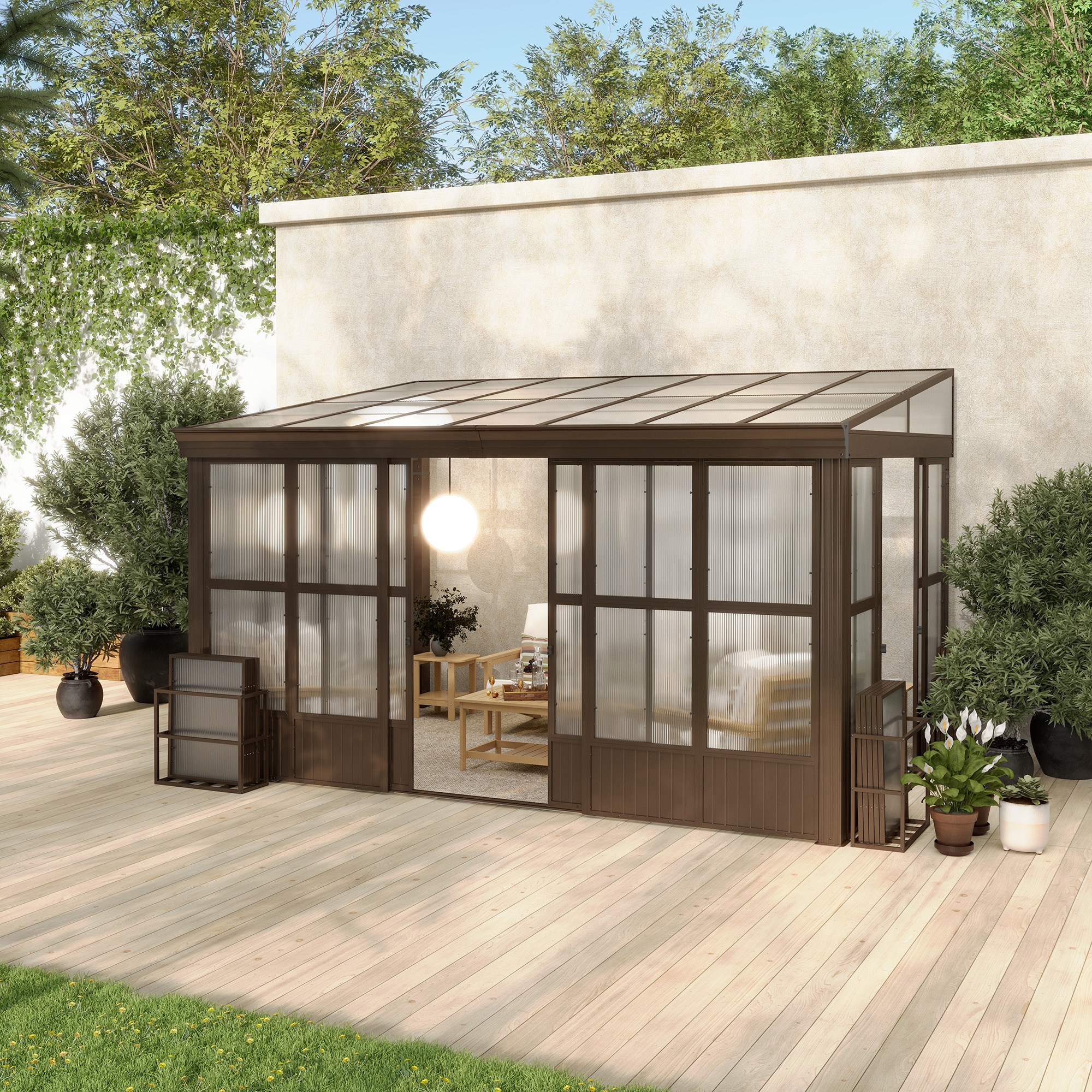 Clihome CL-LGFP1648 Wood-Resin-Gazebos - View #2